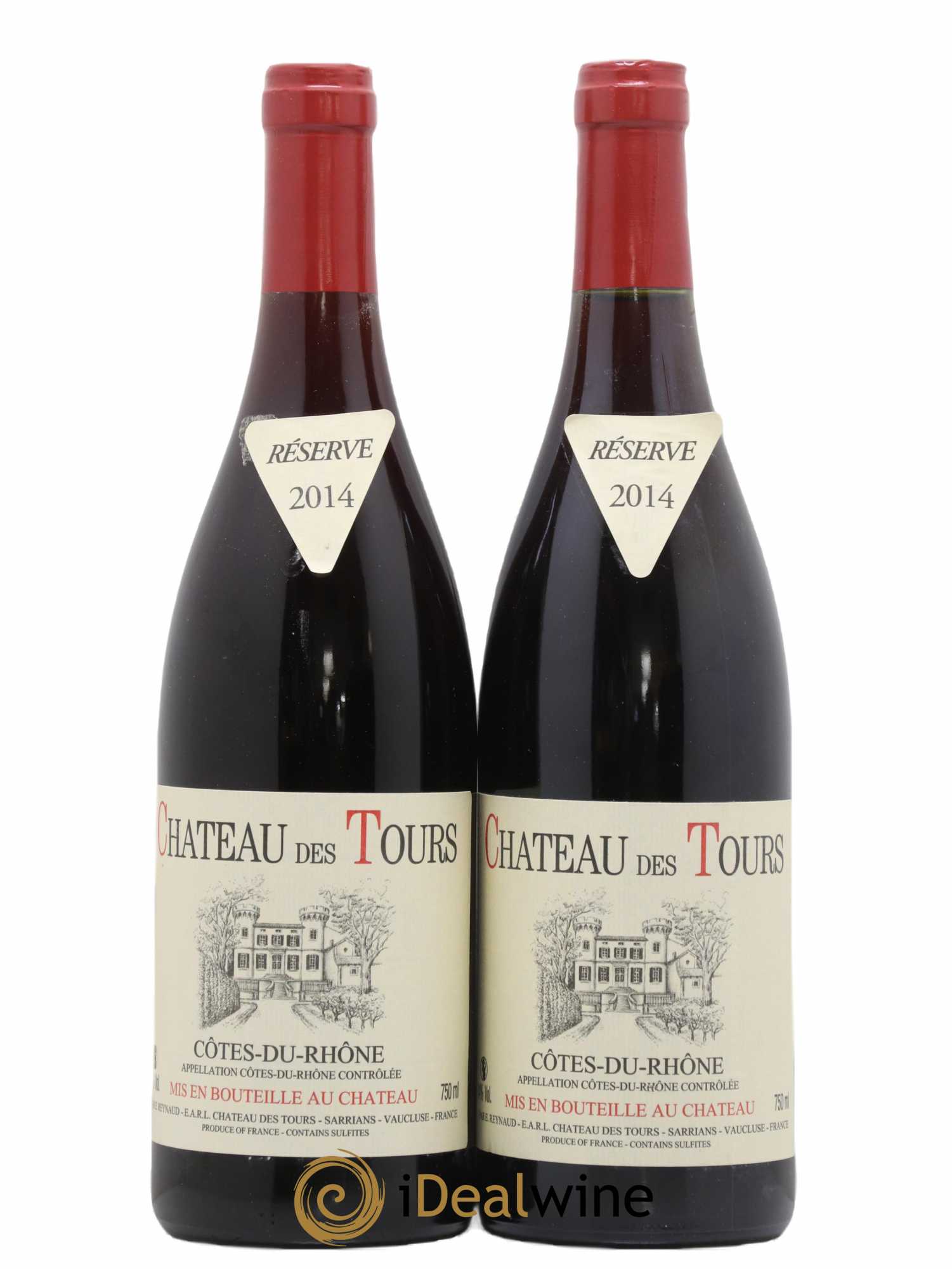Côtes-du-Rhône Château des Tours Emmanuel Reynaud 2014 - Lot de 2 bouteilles - 0