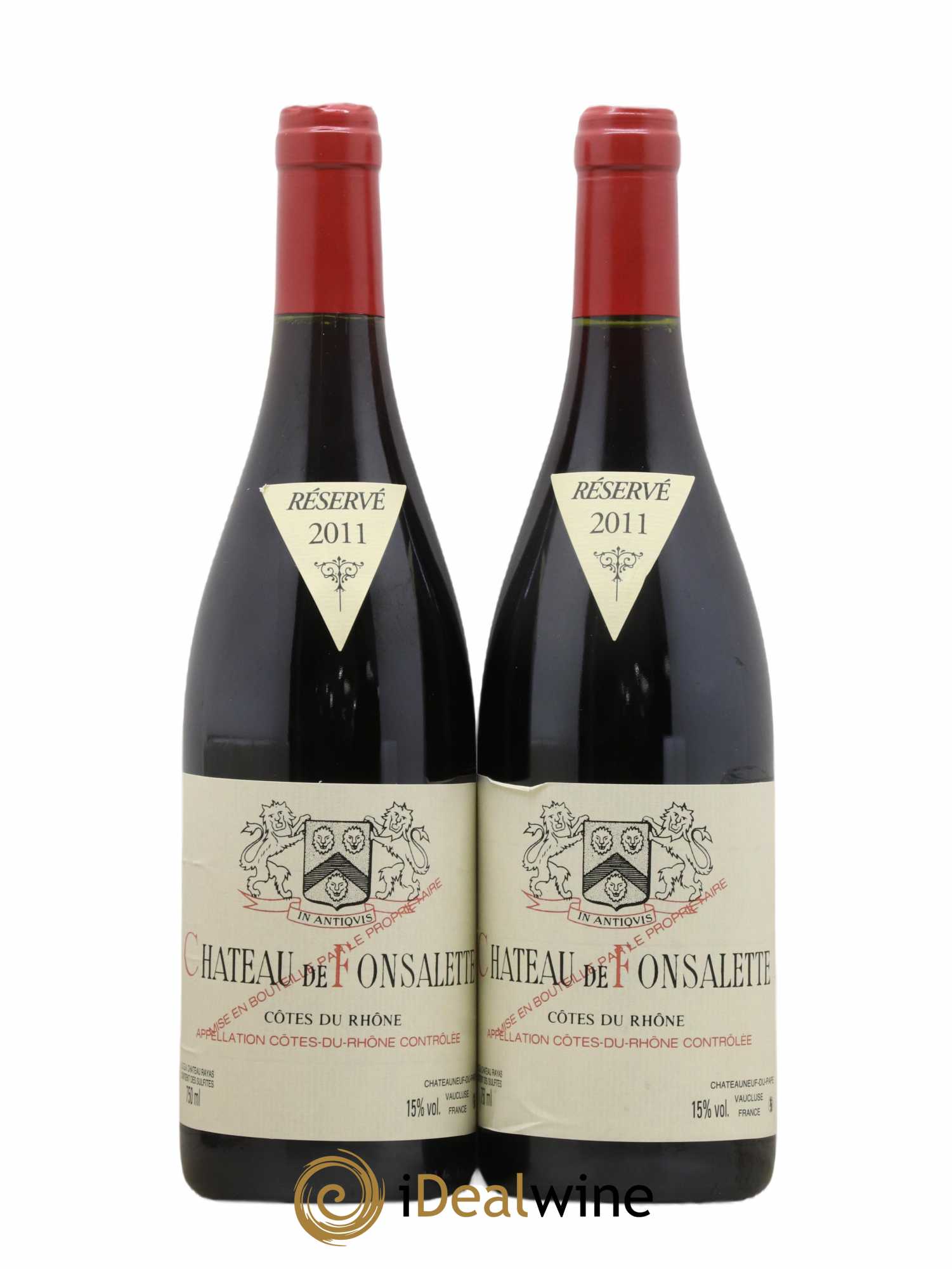 Côtes-du-Rhône Château de Fonsalette Emmanuel Reynaud 2011 - Lot de 2 bouteilles - 0