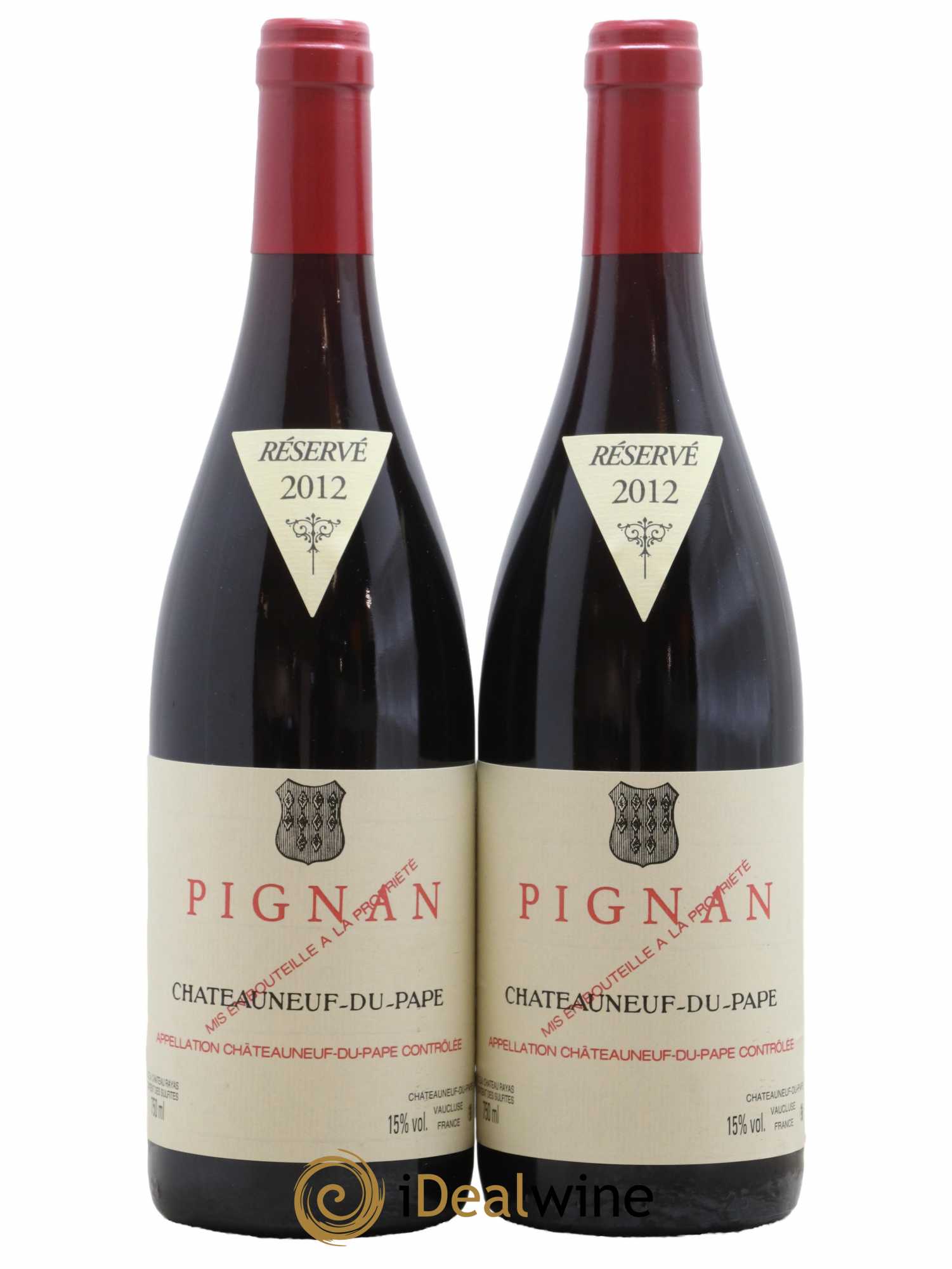 Châteauneuf-du-Pape Pignan Emmanuel Reynaud 2012 - Lot de 2 bouteilles - 0