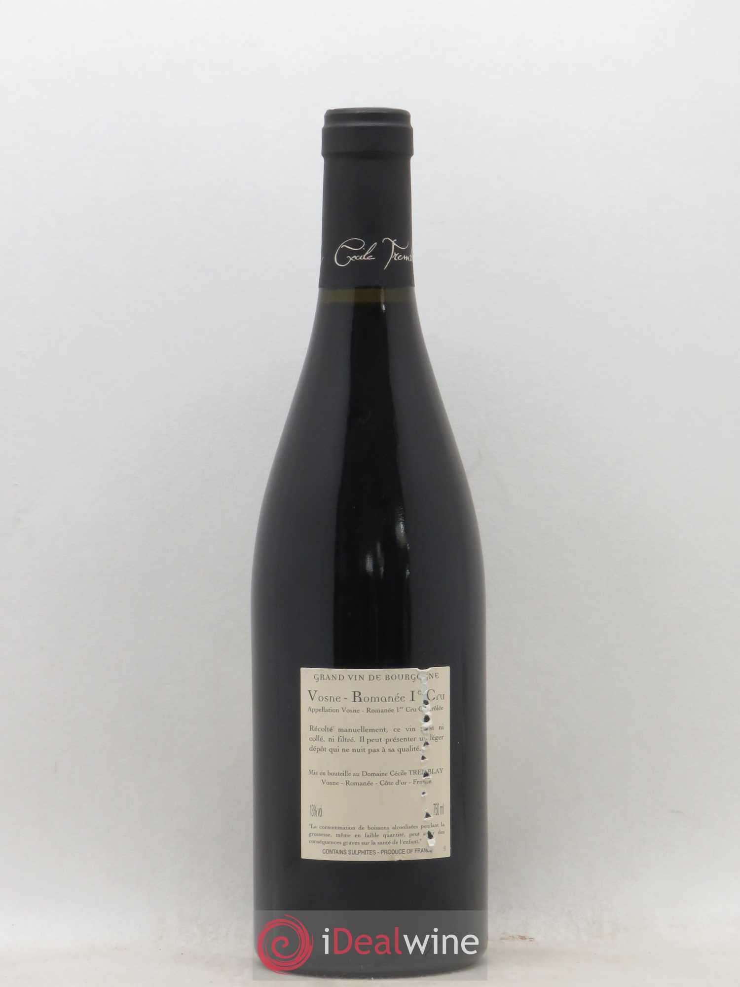 Vosne-Romanée 1er Cru Les Rouges Du Dessus Cécile Tremblay 2012 - Lot of 1 bottle - 1