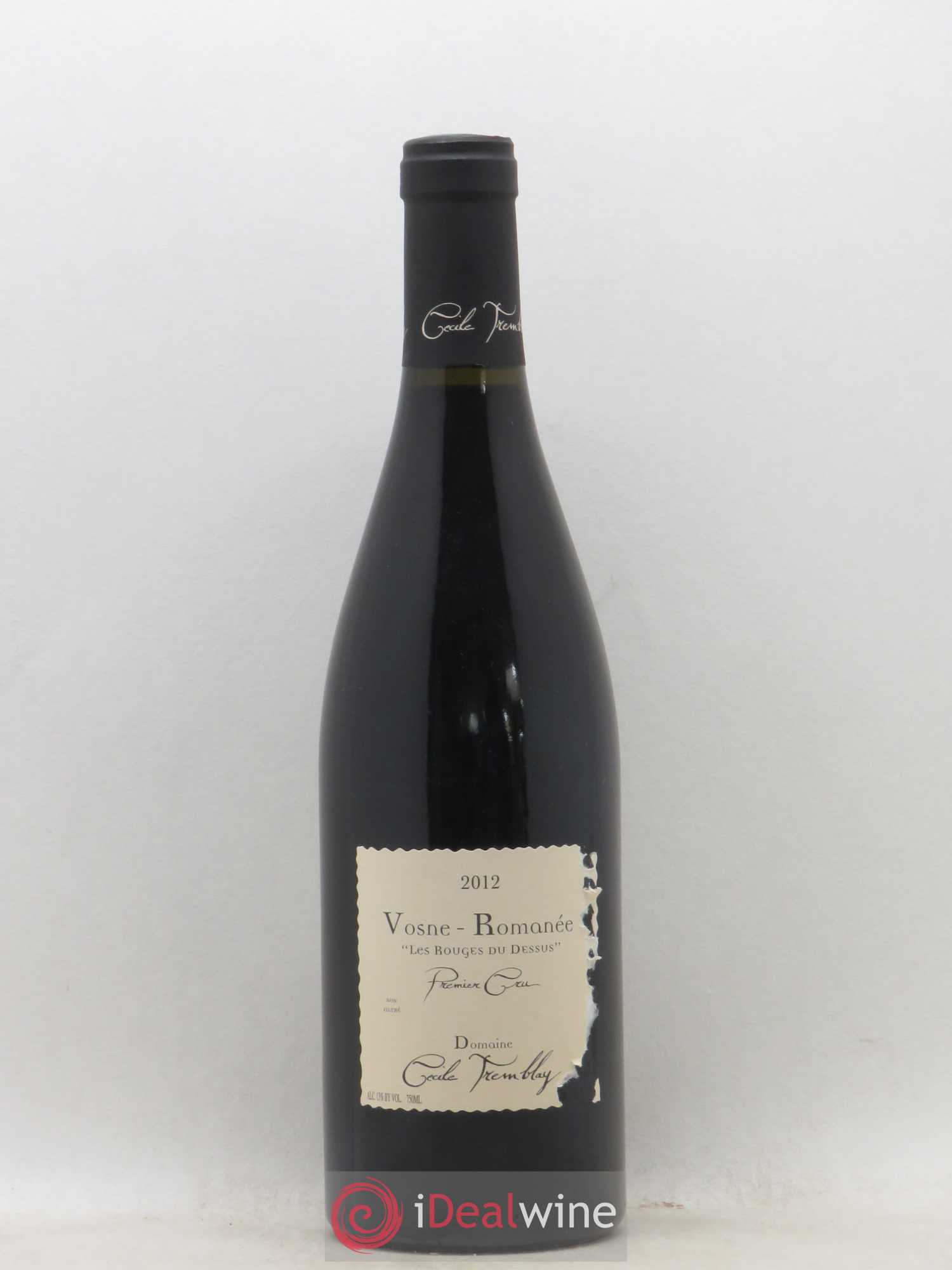 Vosne-Romanée 1er Cru Les Rouges Du Dessus Cécile Tremblay 2012 - Lot of 1 bottle - 0
