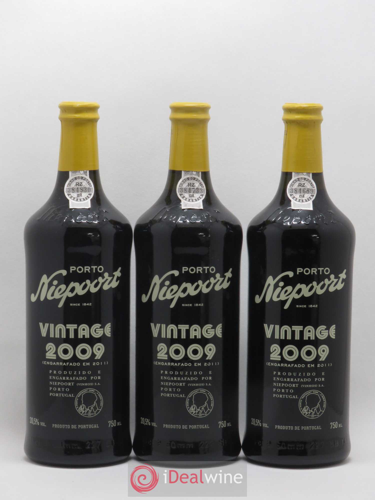 Porto Vintage Niepoort 2009 - Lot de 3 bouteilles - 0