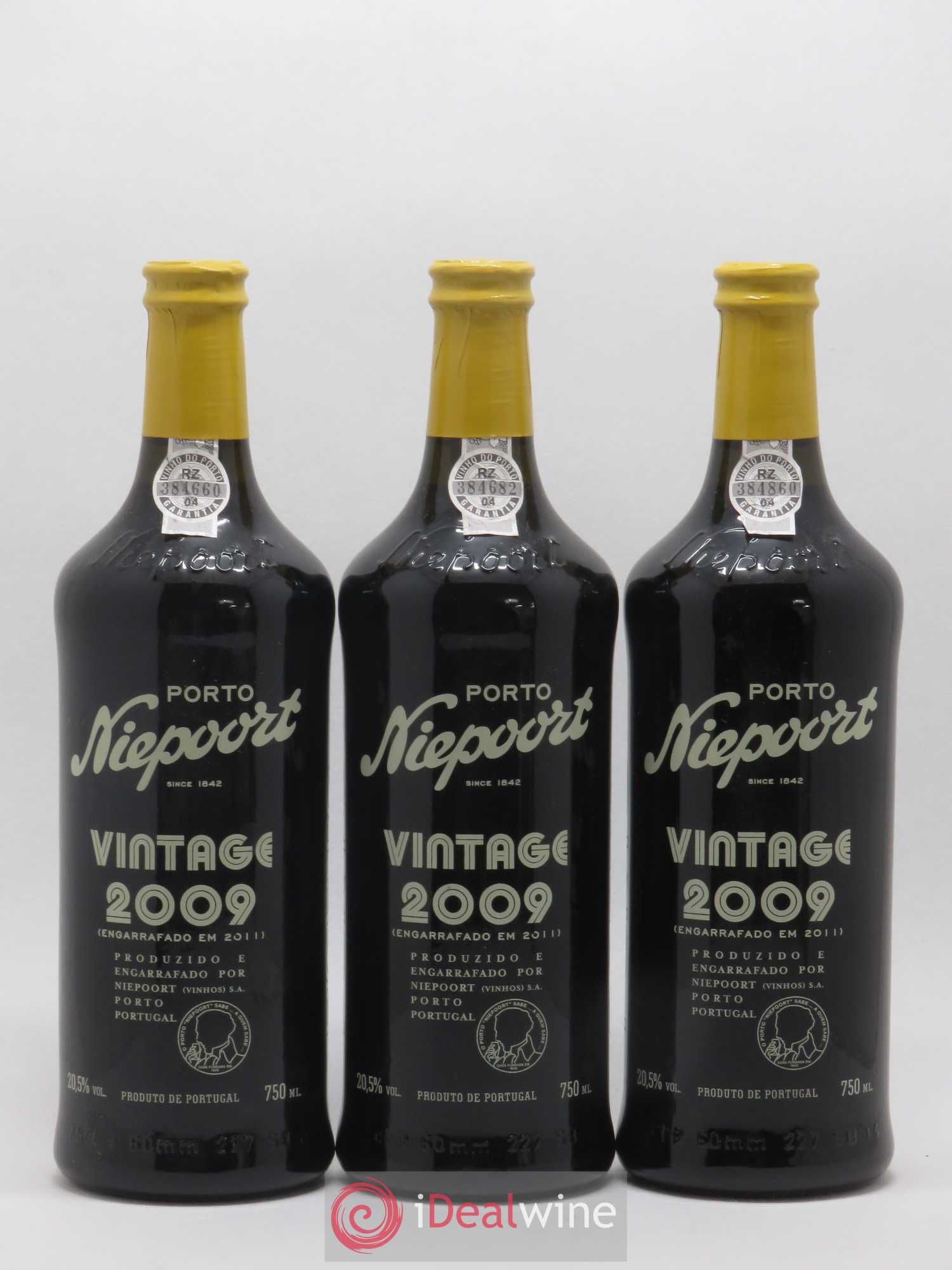 Porto Vintage Niepoort 2009 - Lot de 3 bouteilles - 0