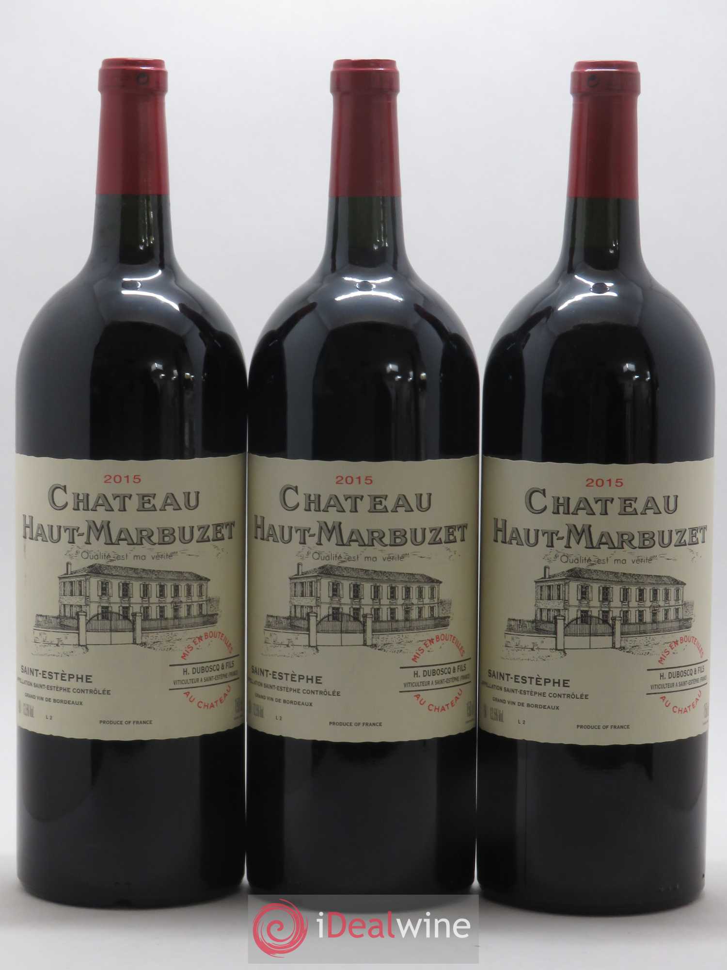Château Haut Marbuzet 2015 - Lot de 3 magnums - 0