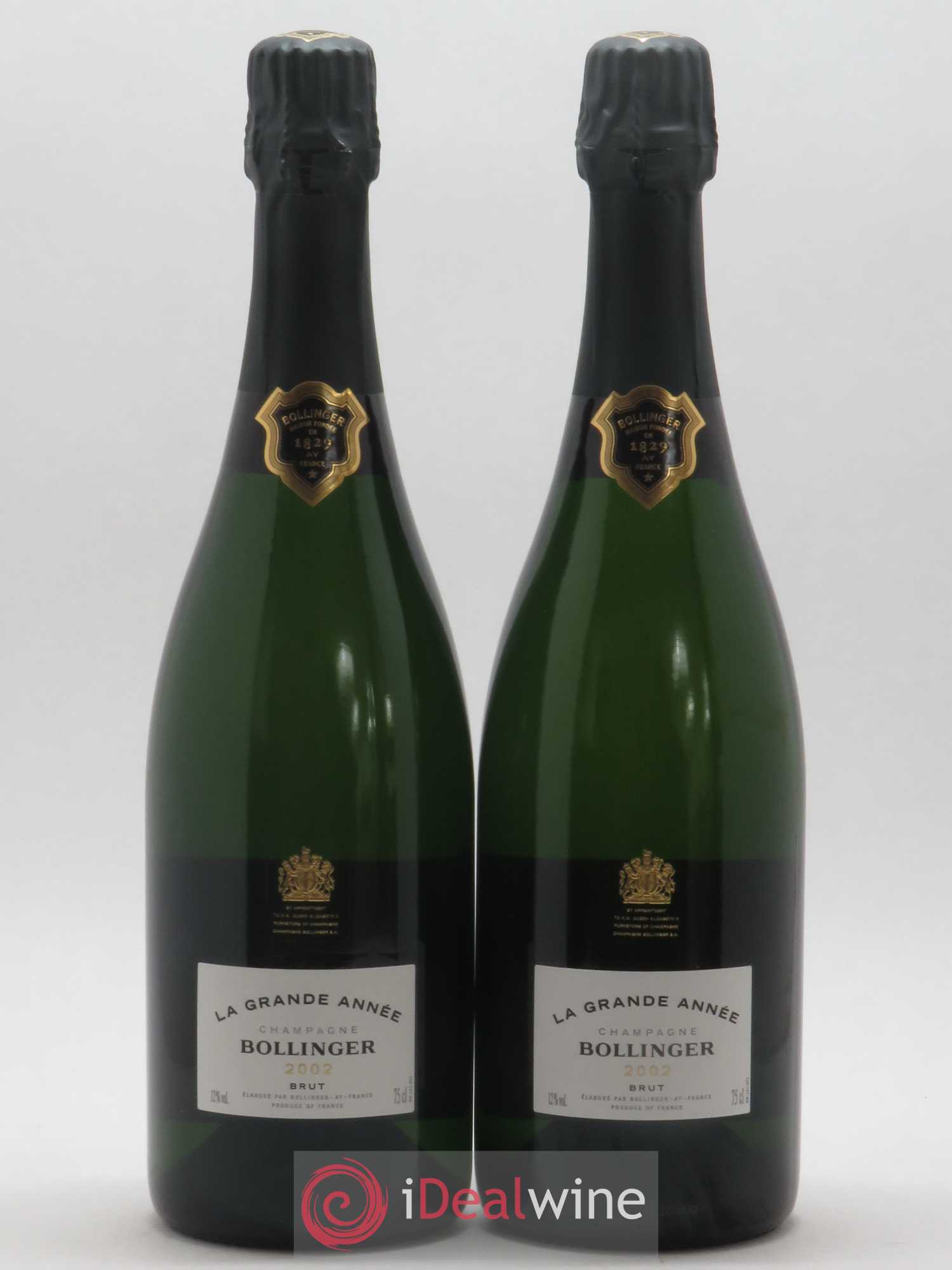 La Grande Année Brut Bollinger 2002 - Lot de 2 bouteilles - 0
