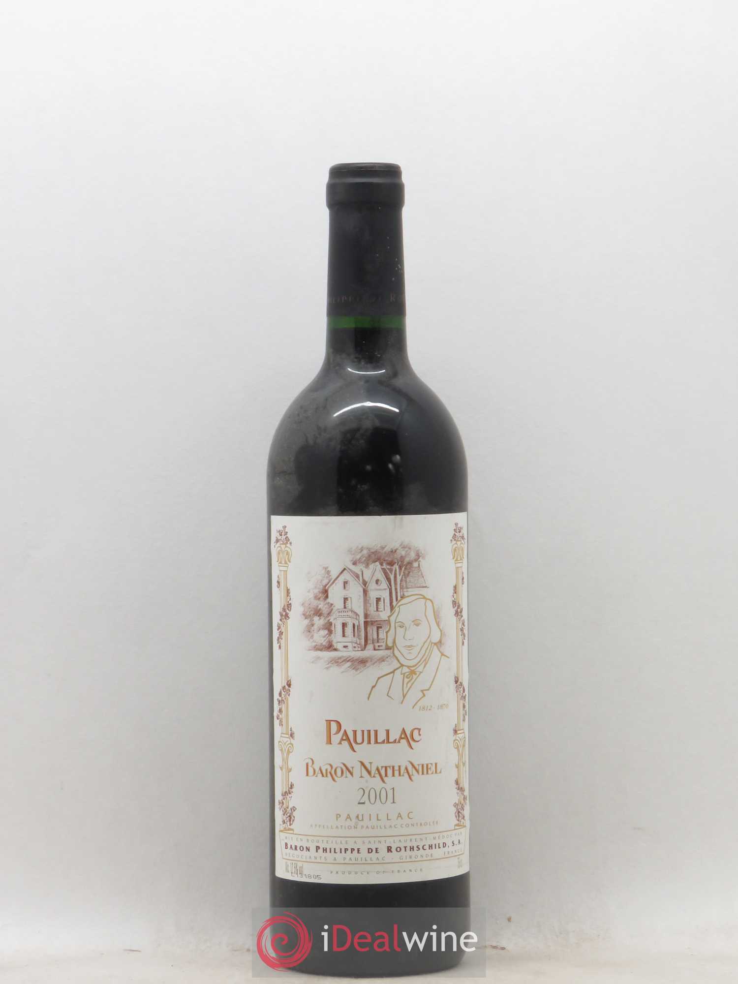 Pauillac Baron Nathaniel Baron Philippe de Rothsclild 2001 - Lot of 1 bottle - 0