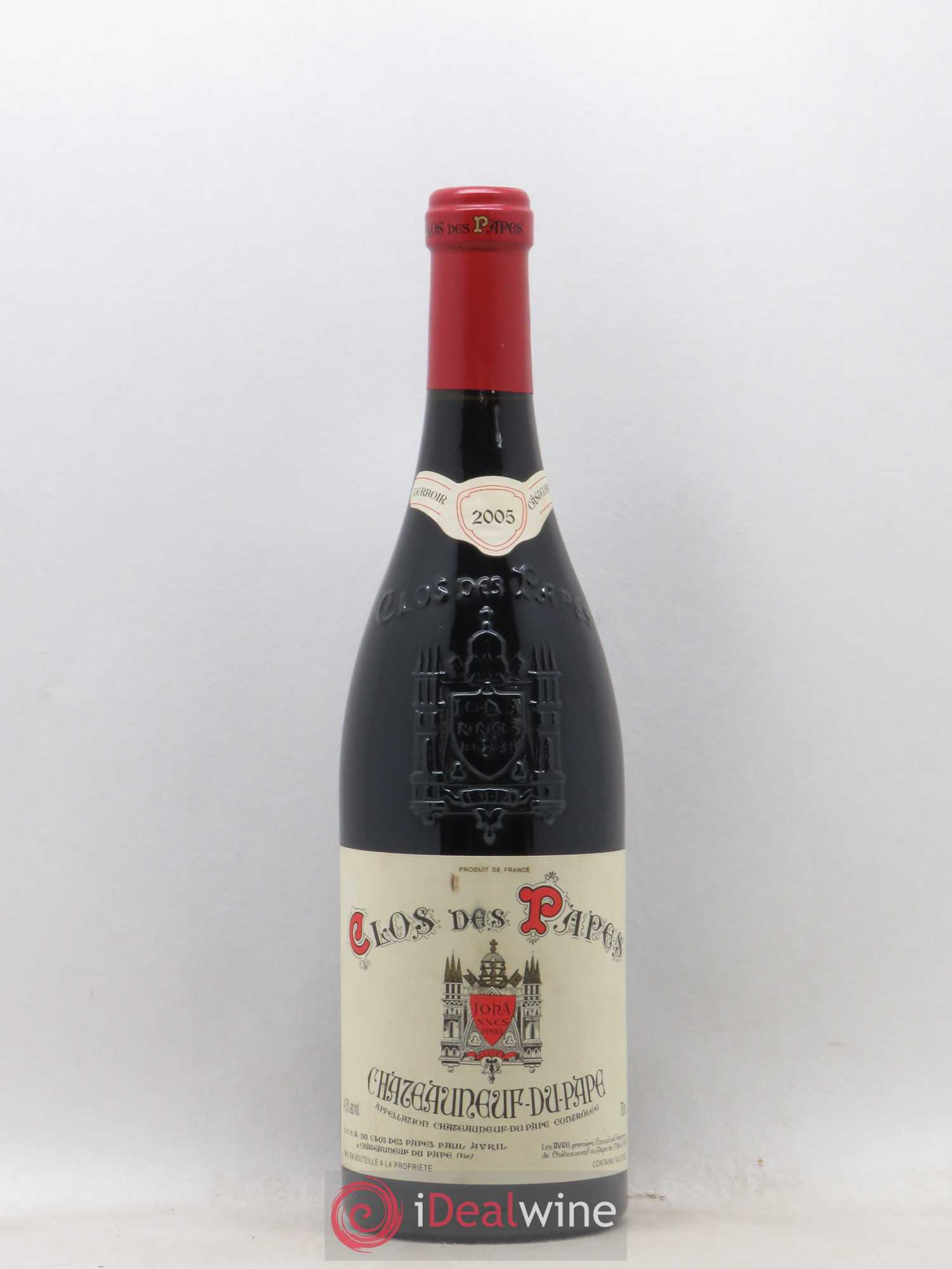Châteauneuf-du-Pape Clos des Papes - Paul Avril 2005 - Lot de 1 bouteille - 0