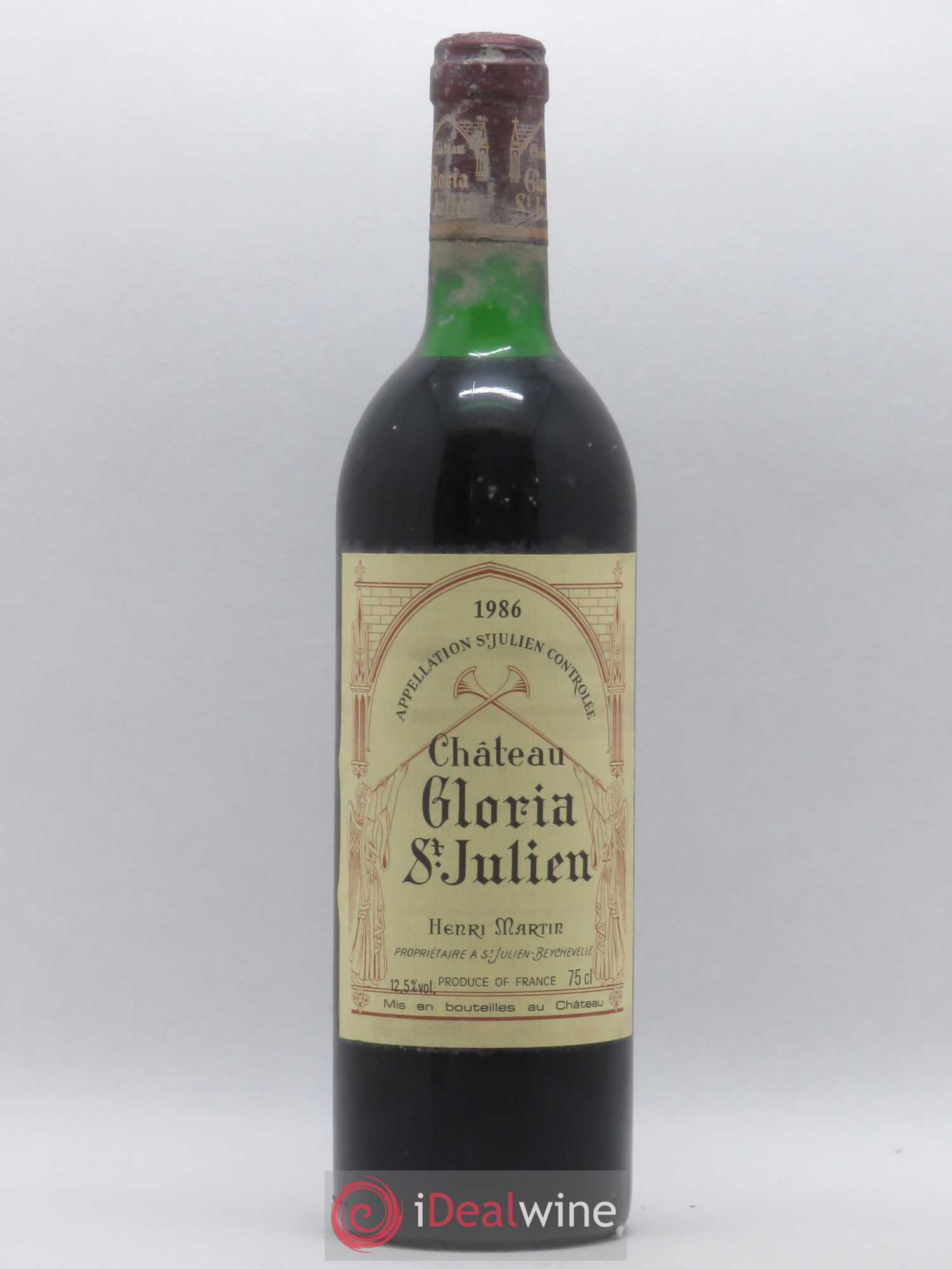 Château Gloria 1986 - Lot de 1 bouteille - 0