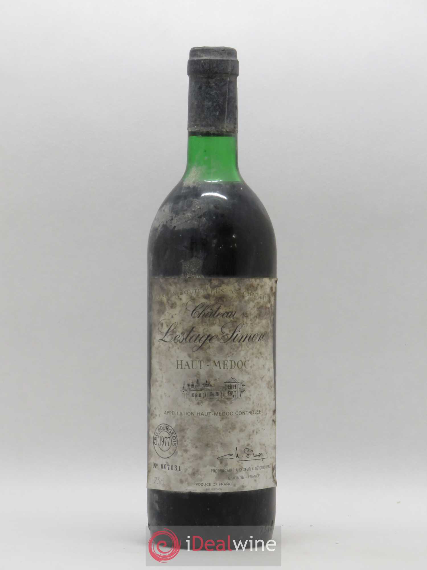 Château Lestage Simon Cru Bourgeois 1977 - Lot de 1 bouteille - 0