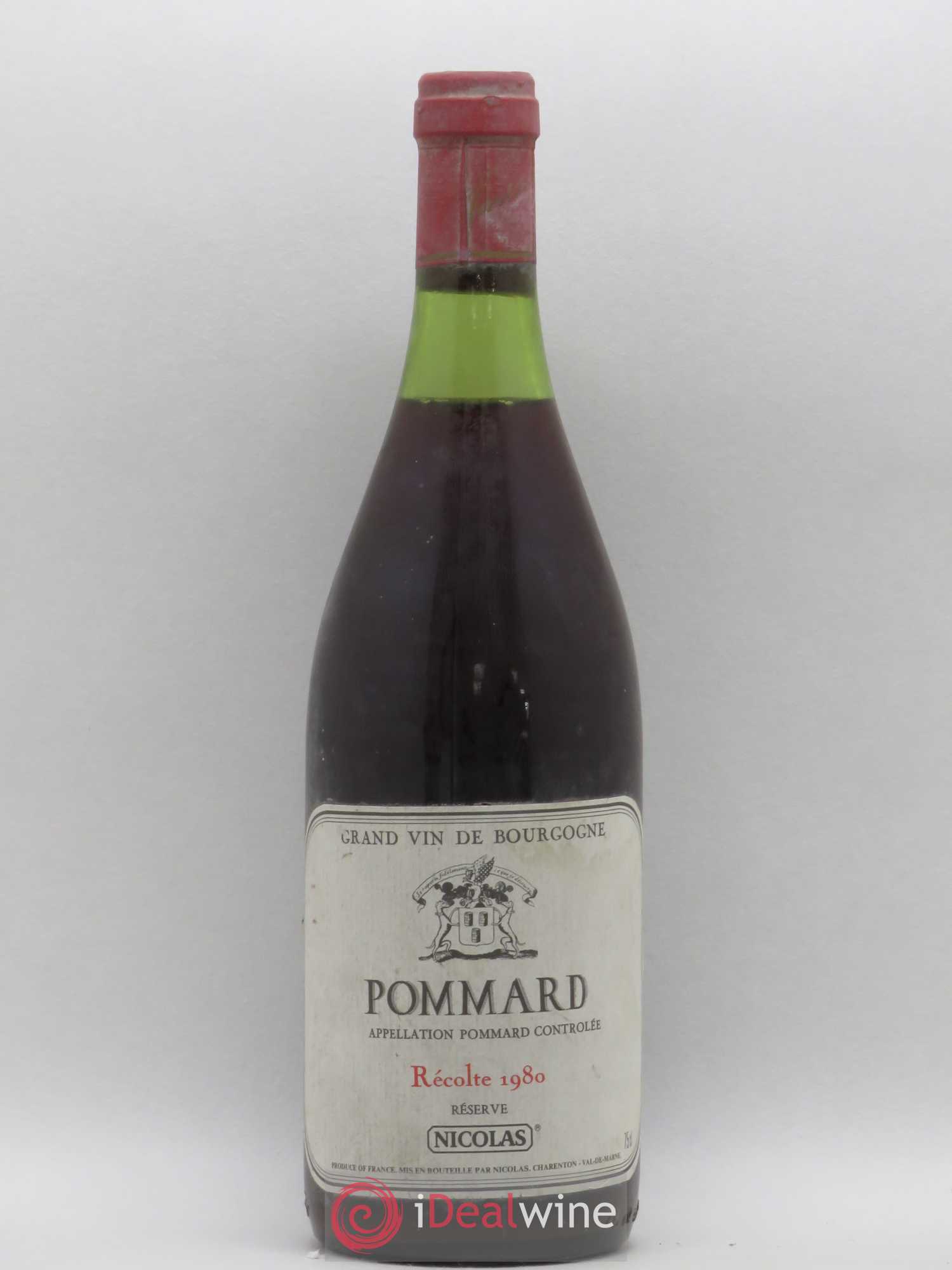 Pommard Reserve Nicolas 1980 - Lot de 1 bouteille - 0