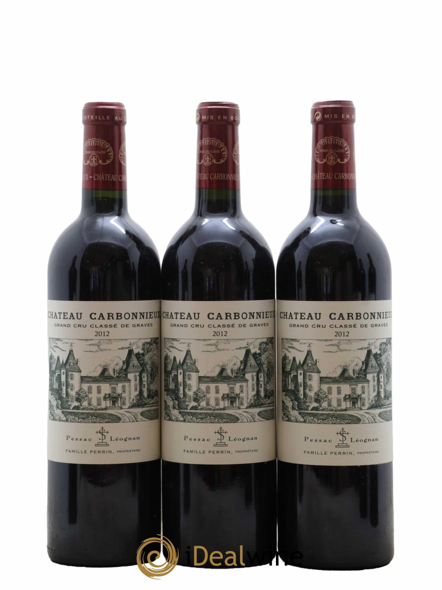 Château Carbonnieux Cru Classé de Graves 2012 - Lot de 6 bouteilles - 1