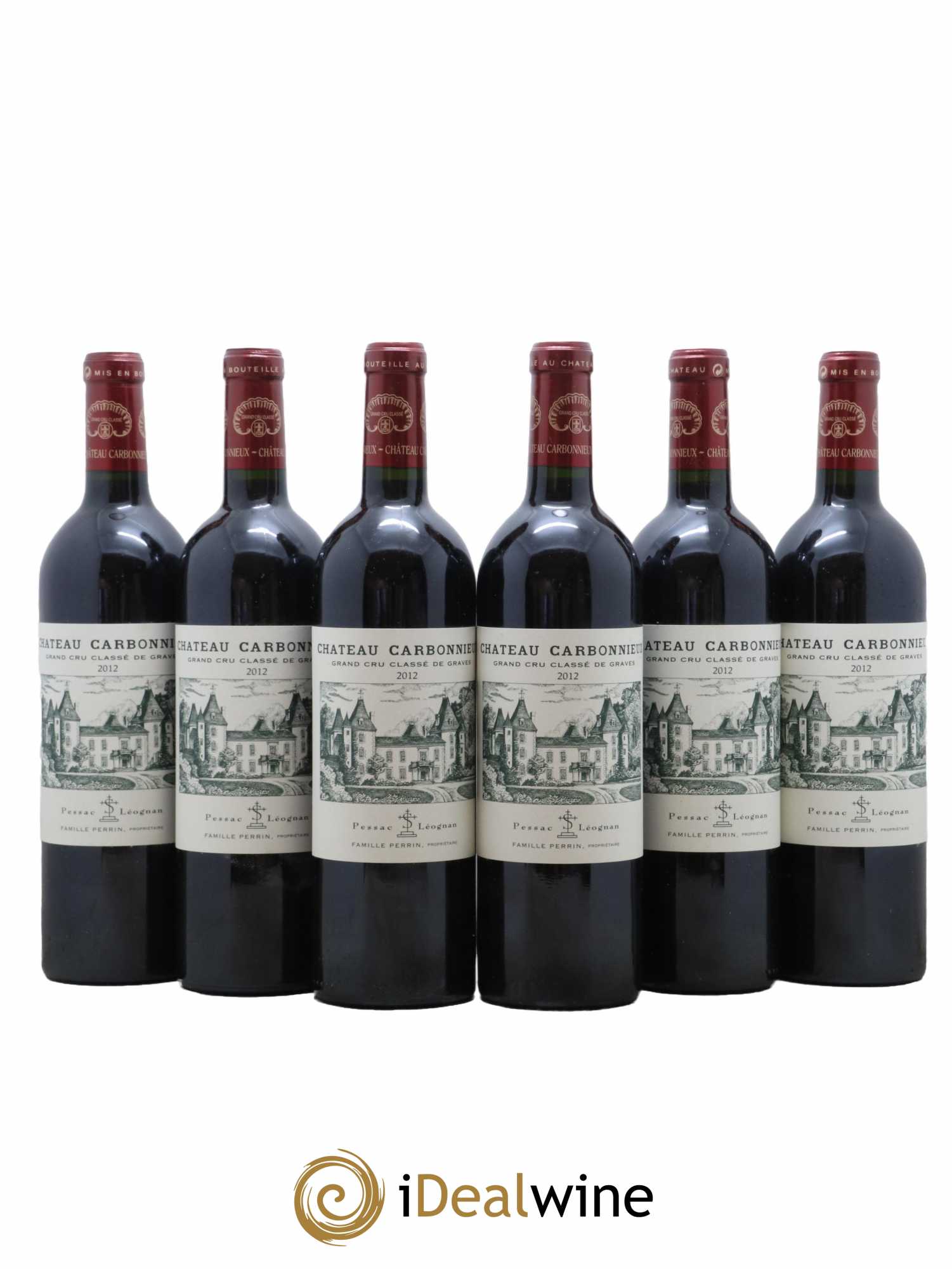 Château Carbonnieux Cru Classé de Graves 2012 - Lot de 6 bouteilles - 0