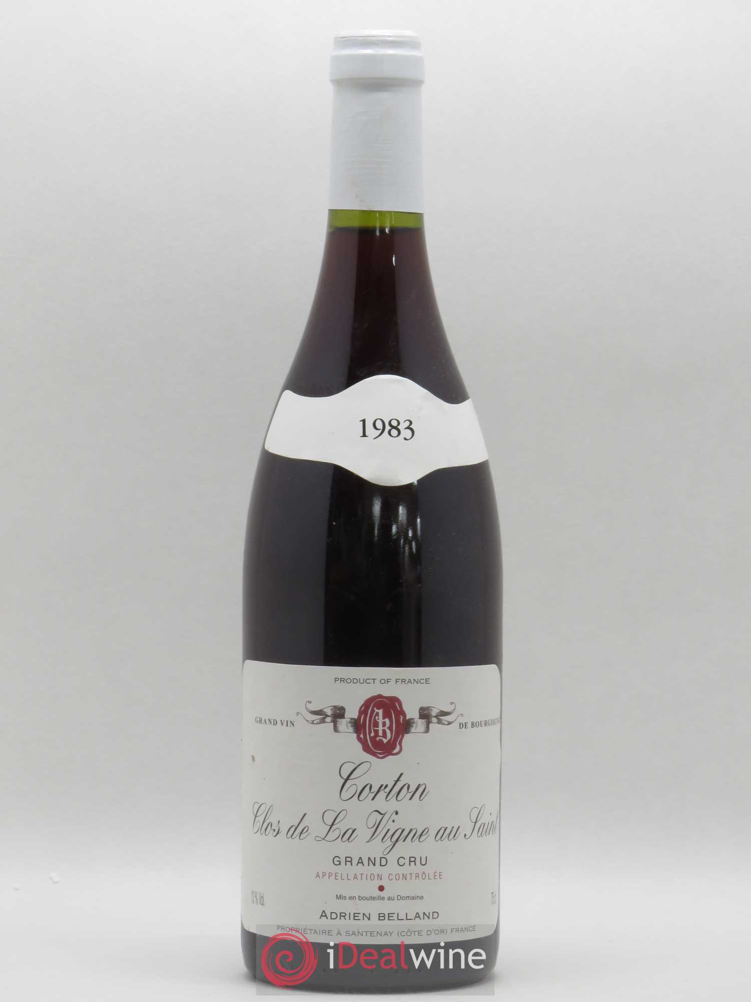 Corton Grand Cru Clos de La Vigne au Saint Domaine Adrien Belland 1983 - Posten von 1 Flasche - 0
