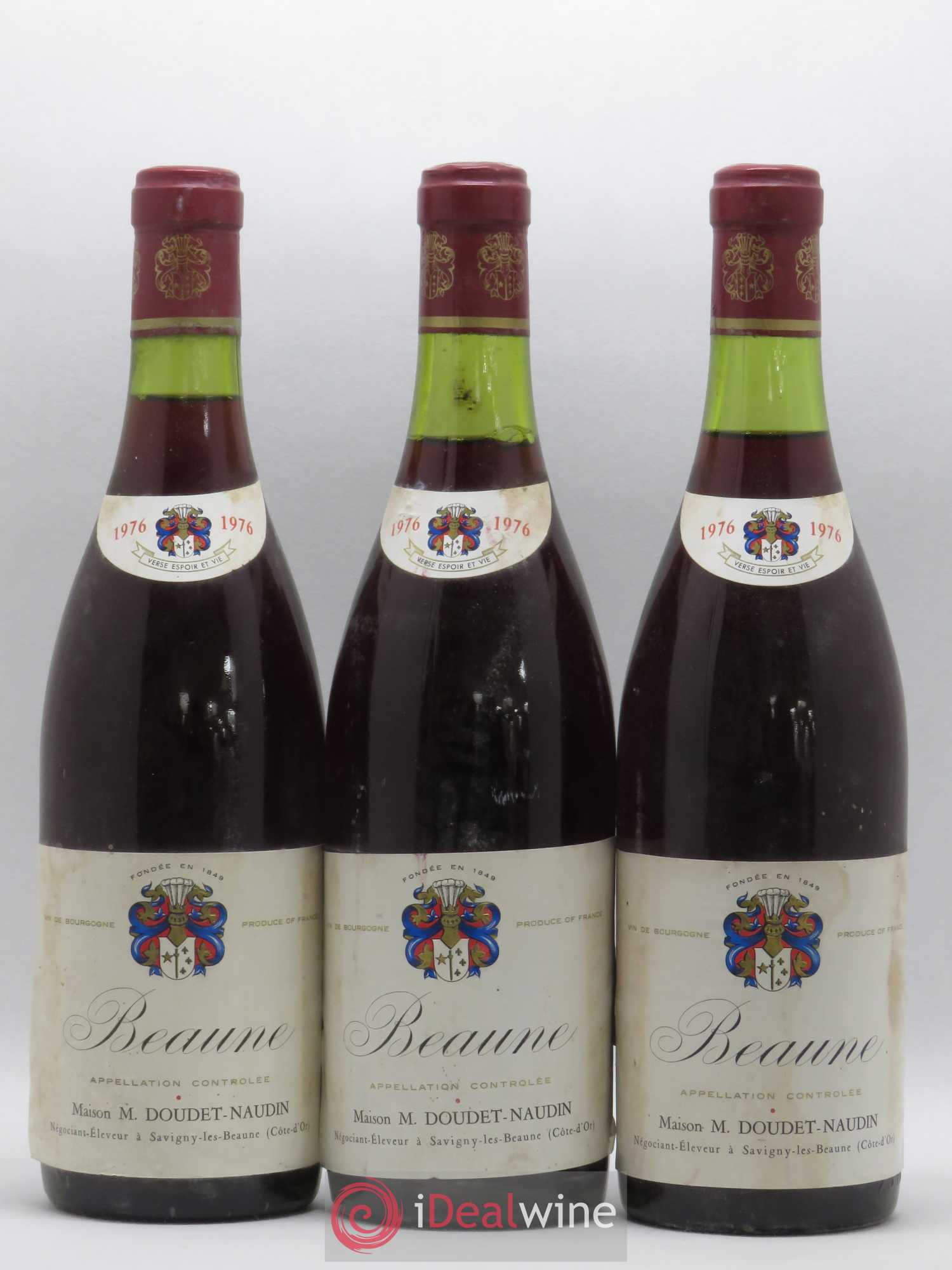 Beaune Maison Doudet Naudin 1976 - Lot de 3 bouteilles - 0