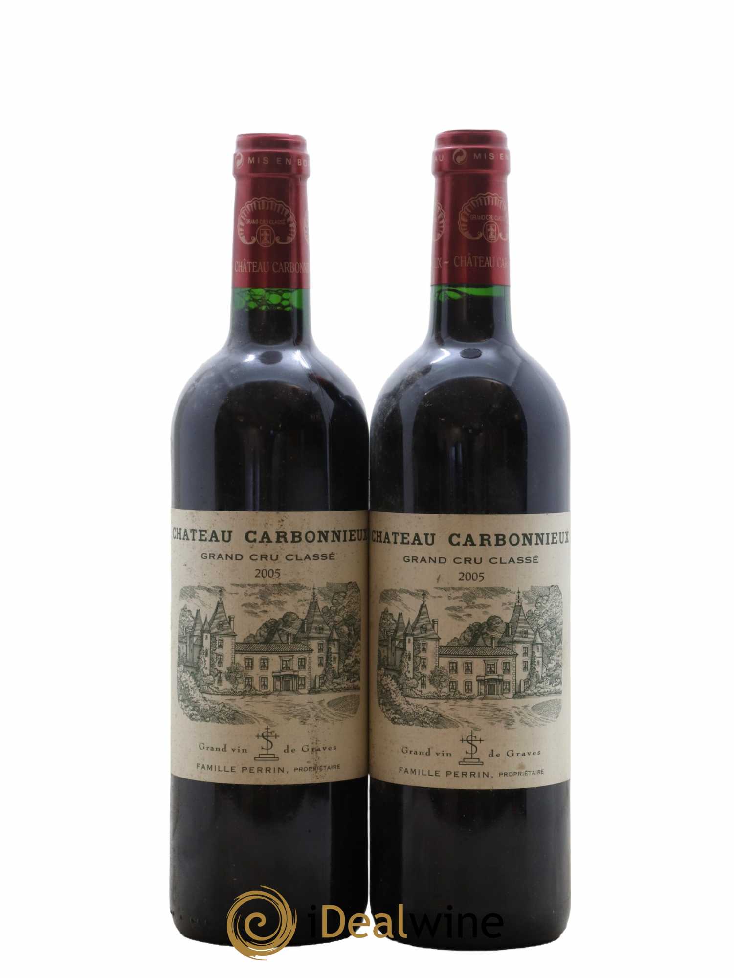 Château Carbonnieux Cru Classé de Graves 2005 - Lot de 2 bouteilles - 0