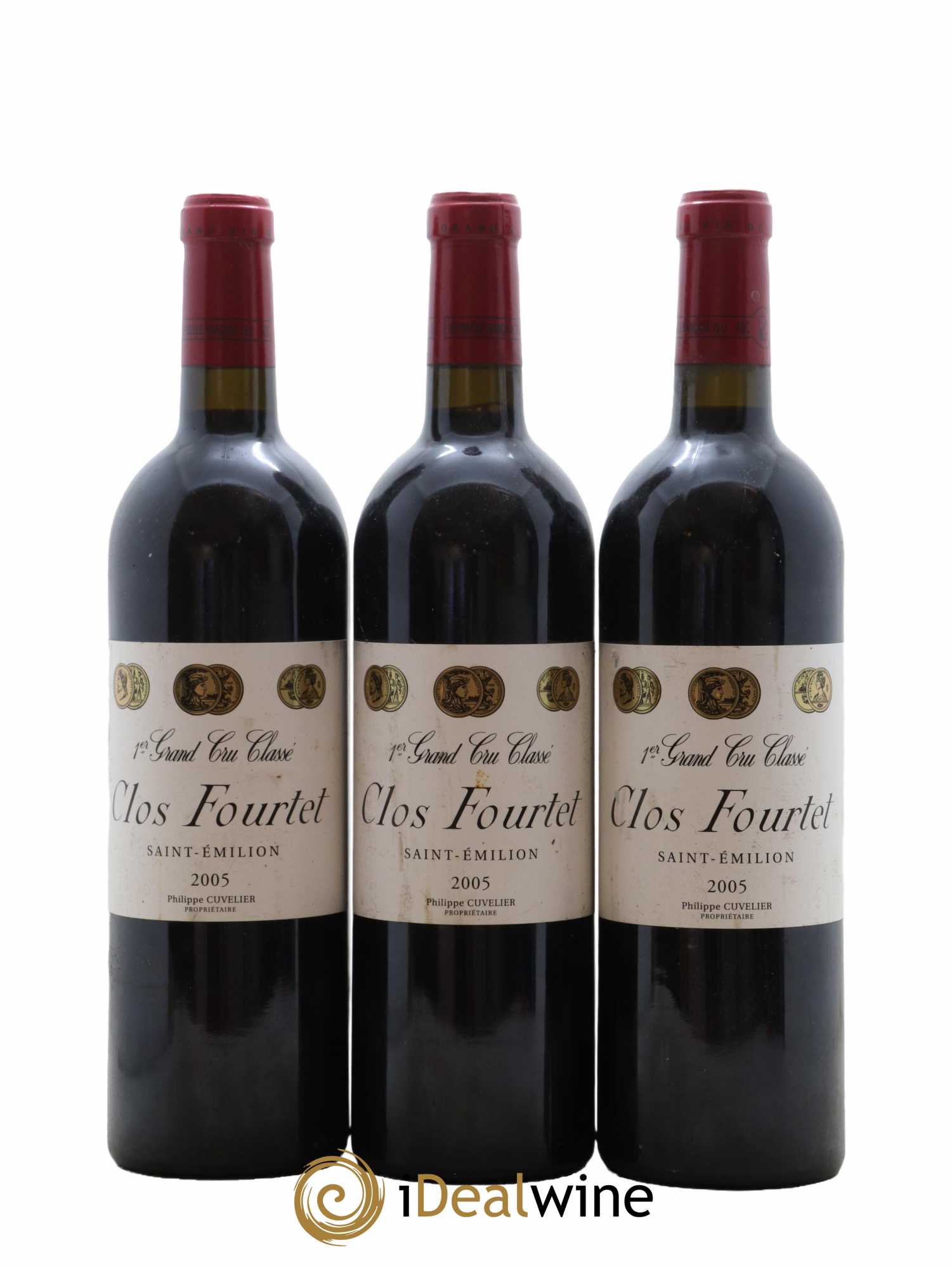 Clos Fourtet 1er Grand Cru Classé B 2005 - Lot de 3 bouteilles - 0