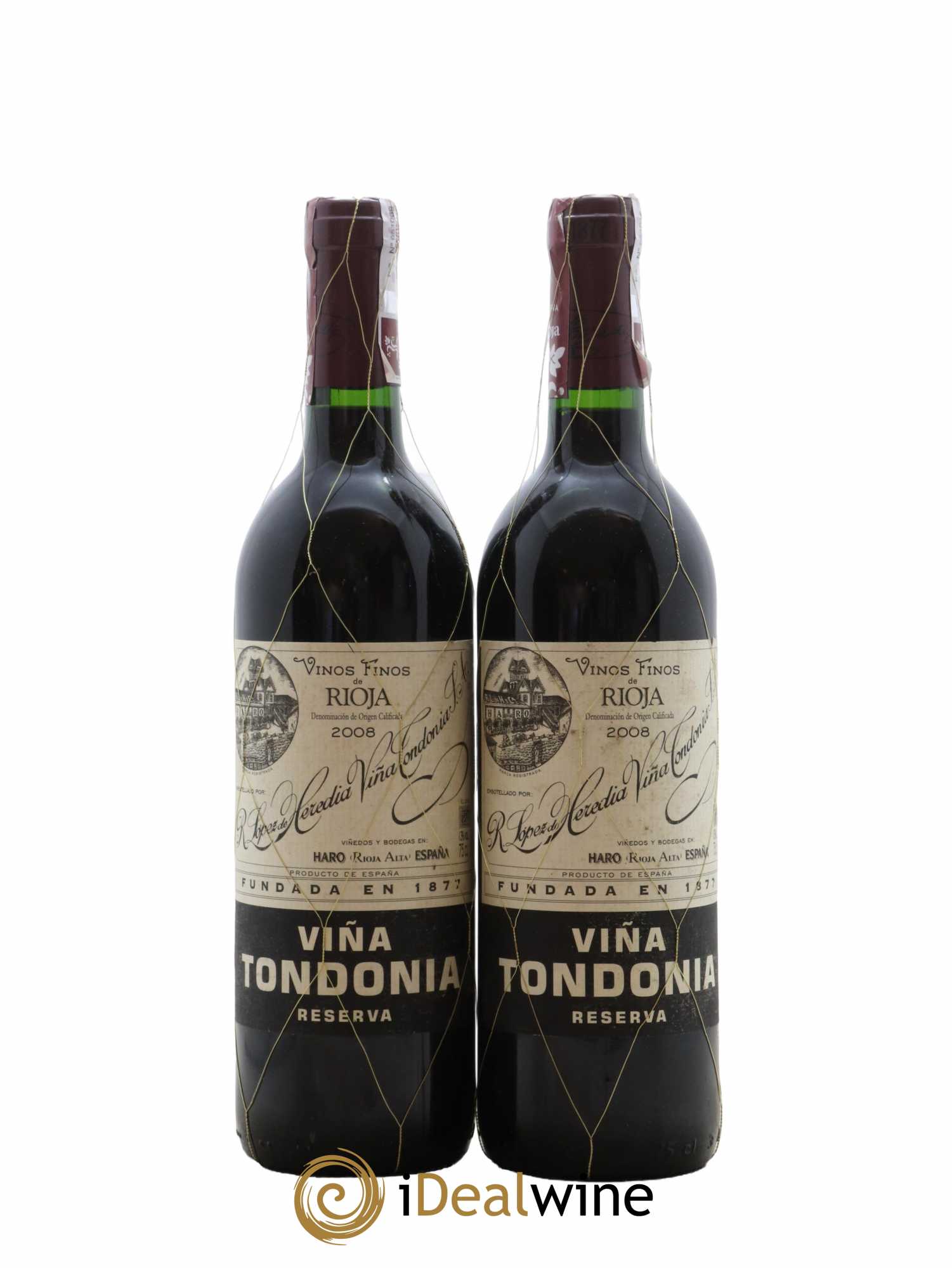 Rioja DOCA Reserva Vina Tondonia R. Lopez de Heredia 2008 - Posten von 2 Flaschen - 0