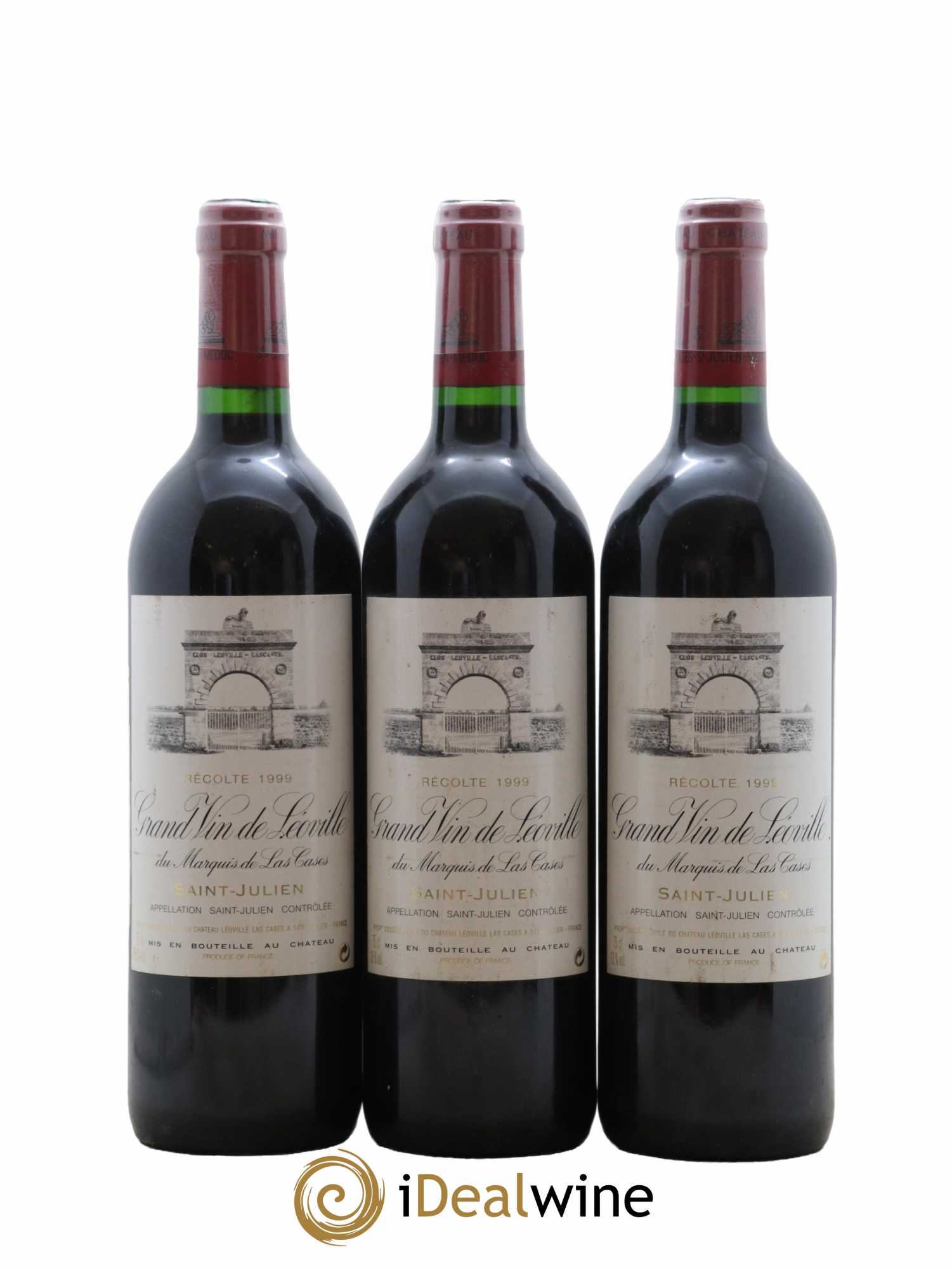 Château Léoville Las Cases 2ème Grand Cru Classé 1999 - Lot de 3 bouteilles - 0