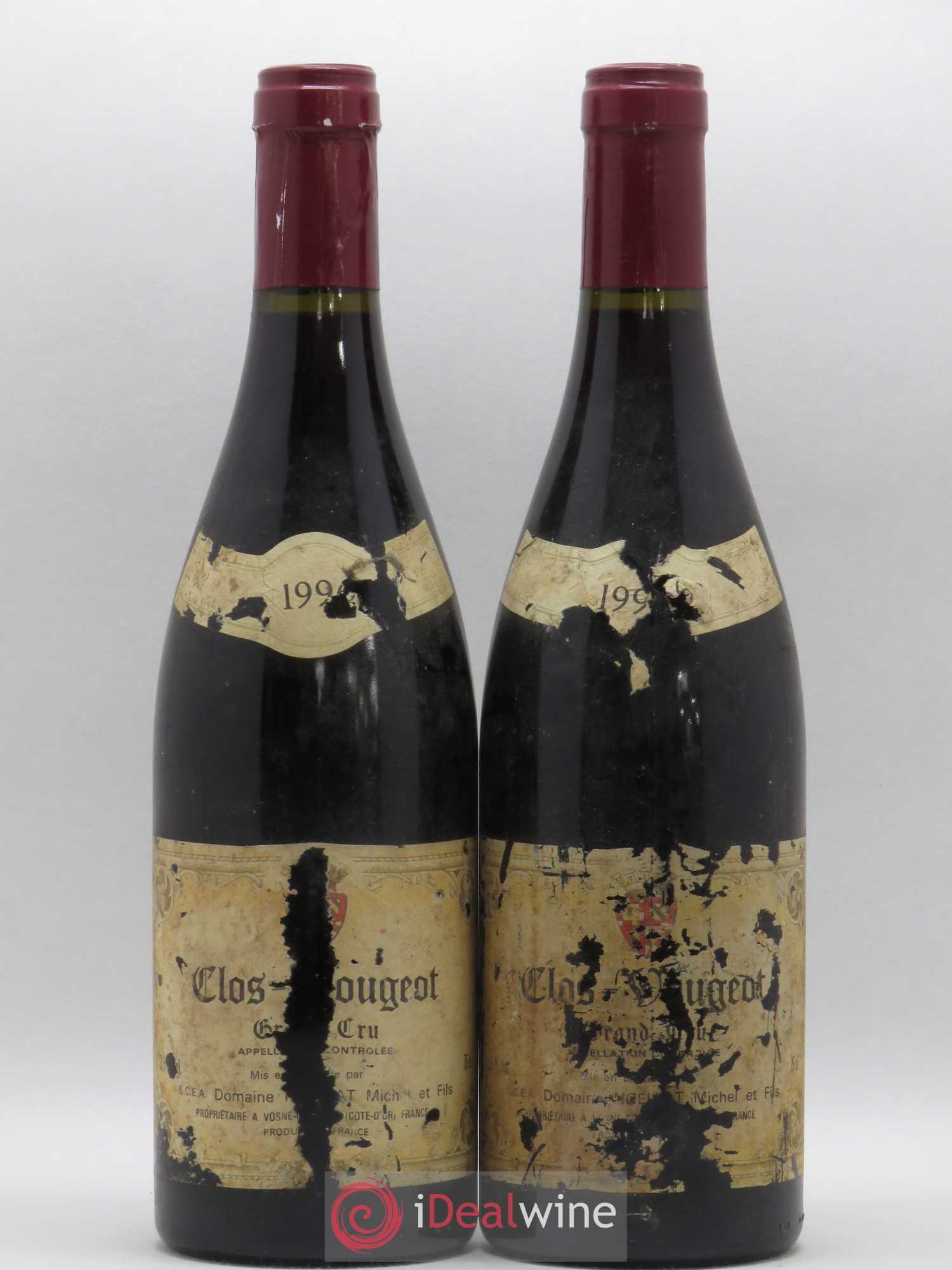 Clos de Vougeot Grand Cru Michel Noëllat et Fils (Domaine) (sans prix de réserve) 1996 - Lot de 2 bouteilles - 0