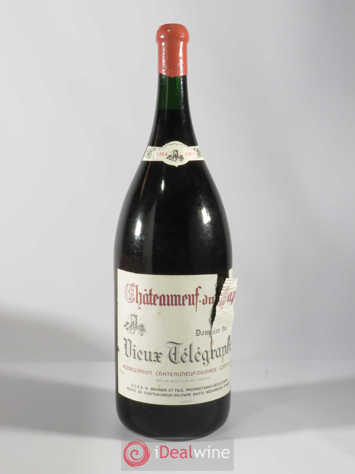 Châteauneuf-du-Pape Vieux Télégraphe (Domaine du) Vignobles Brunier 1990 - Lot de 1 mathusalem - 0
