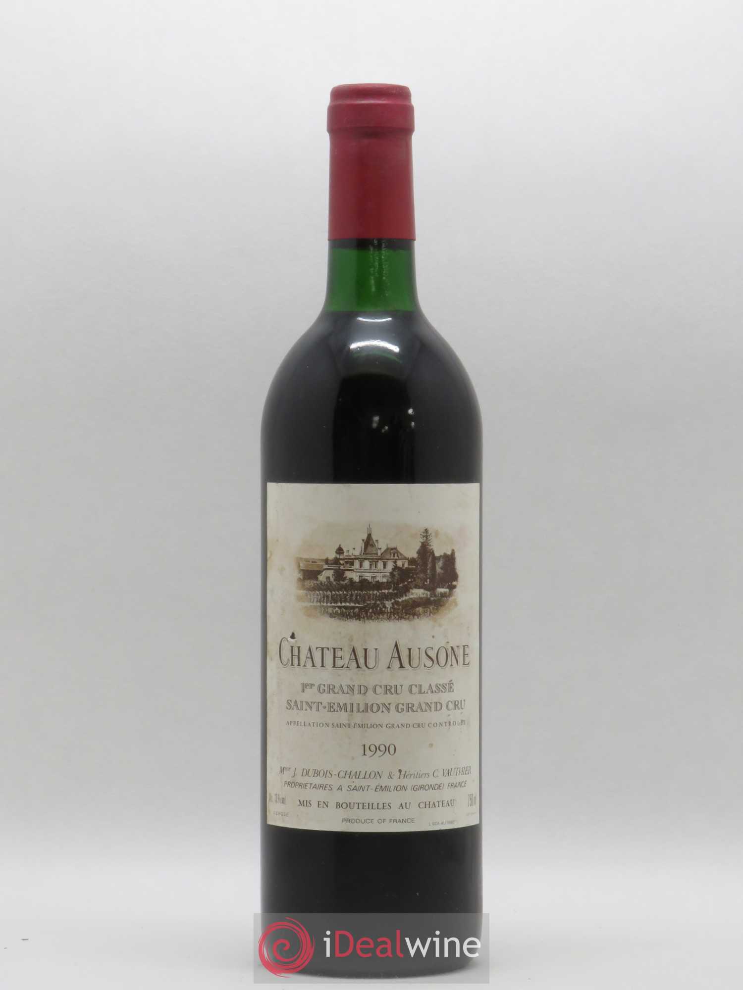 Château Ausone 1er Grand Cru Classé A 1990 - Lot de 1 bouteille - 0
