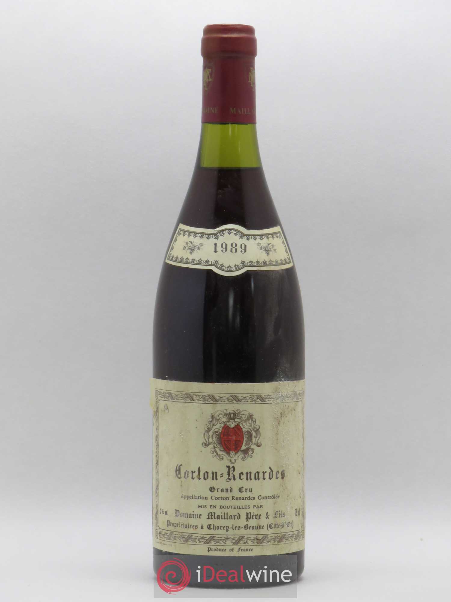 Corton Grand Cru Les Renardes Maillard et Fils (Domaine) 1989 - Lot de 1 bouteille - 0