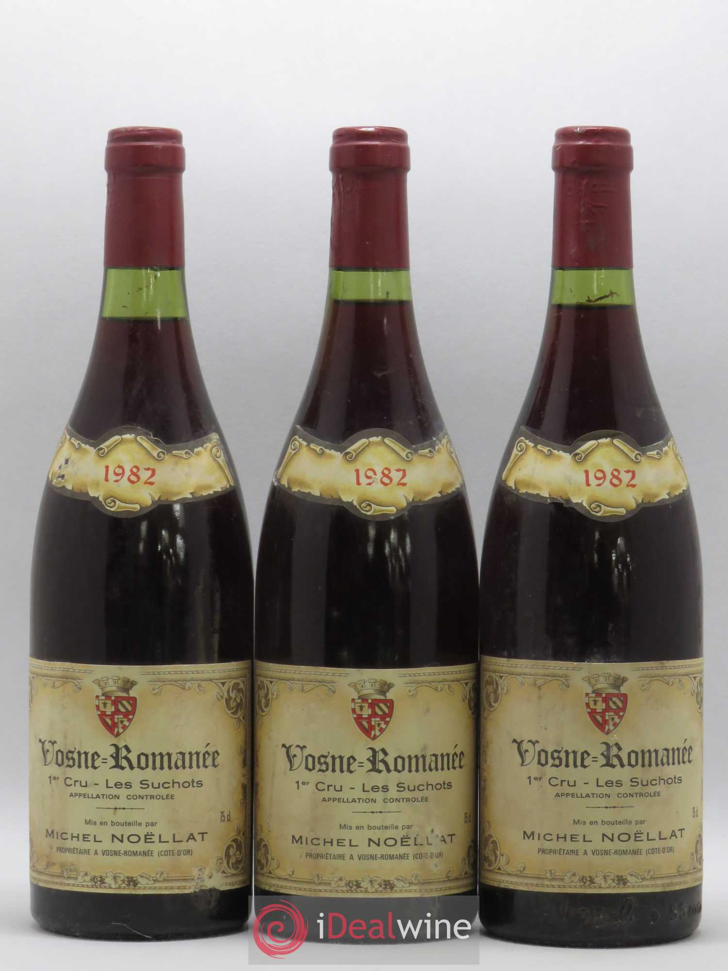 Vosne-Romanée 1er Cru Les Suchots Michel Noëllat et Fils (Domaine) 1982 - Lot de 3 bouteilles - 0