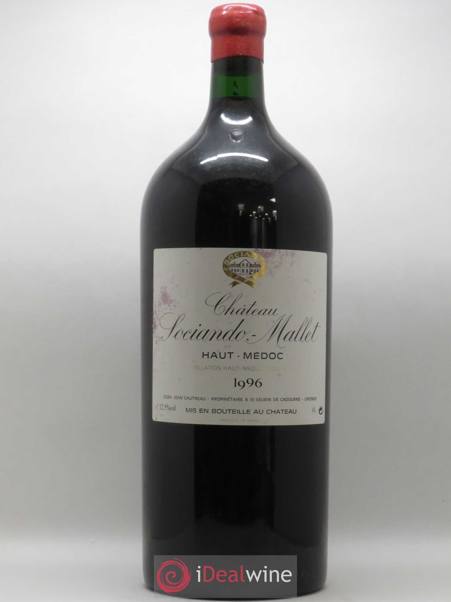 Château Sociando Mallet 1996 - Lot de 1 impériale - 0