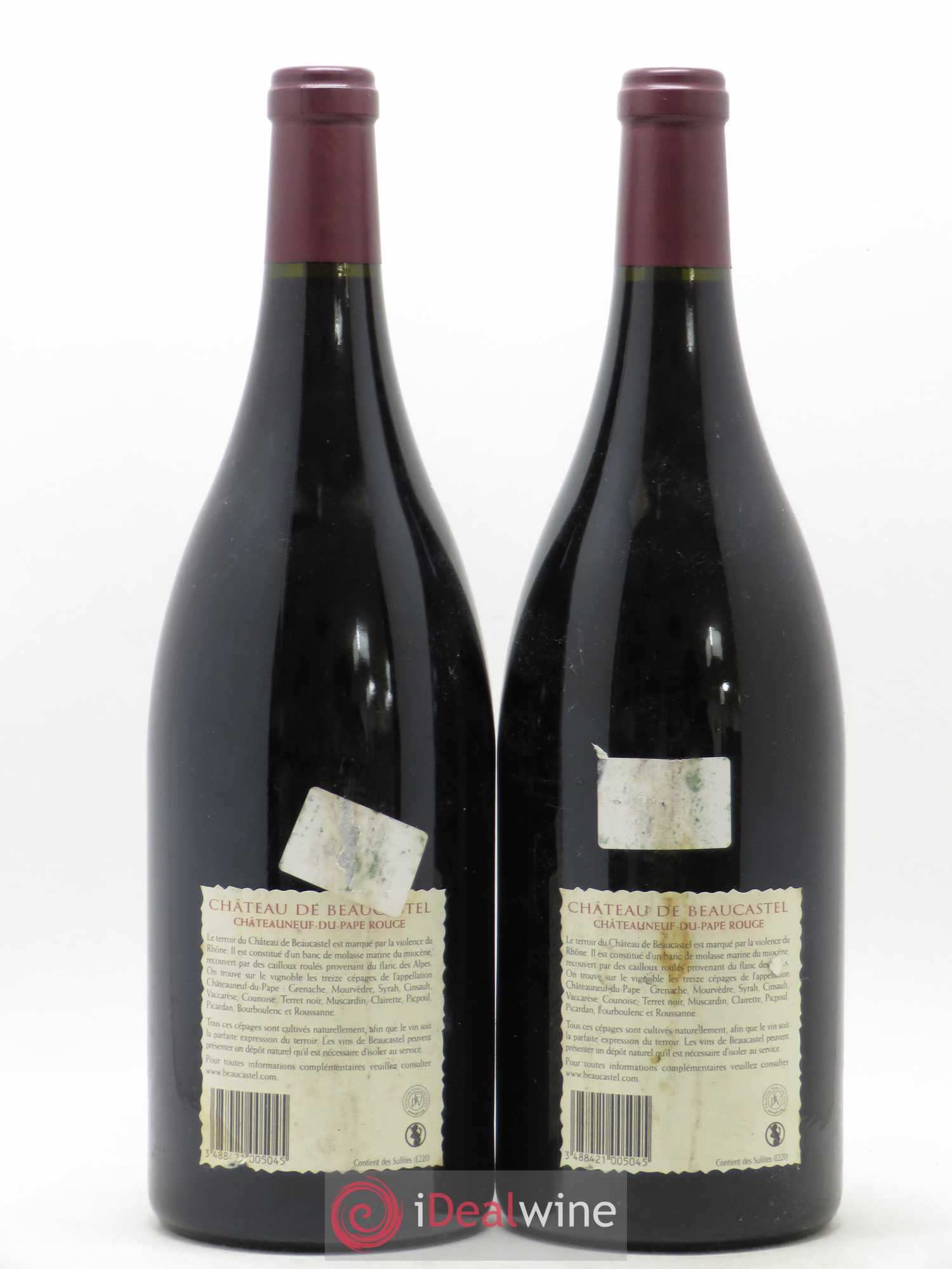 Châteauneuf-du-Pape Château de Beaucastel Famille Perrin 2005 - Lot de 2 magnums - 1