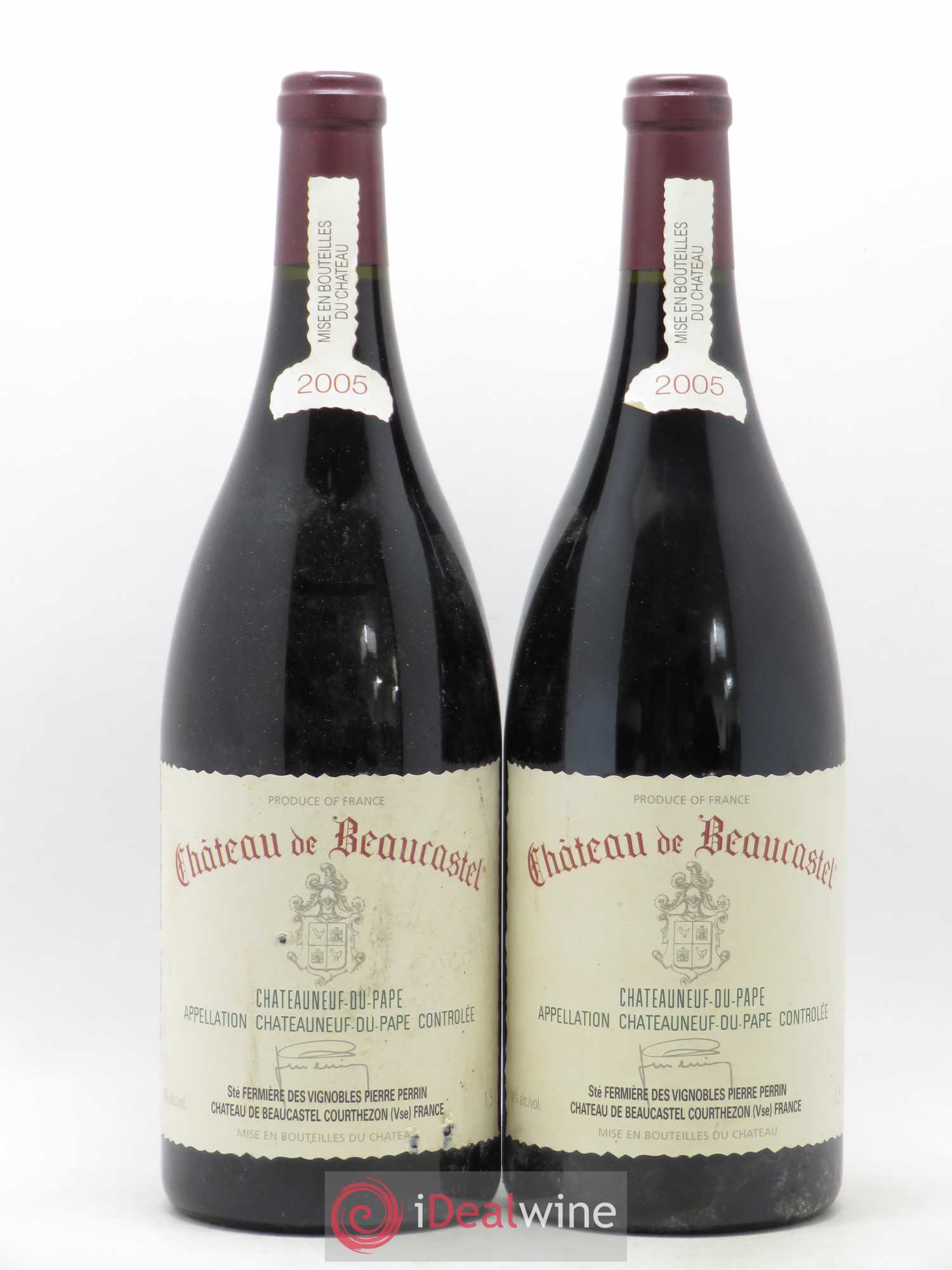 Châteauneuf-du-Pape Château de Beaucastel Famille Perrin 2005 - Lot de 2 magnums - 0