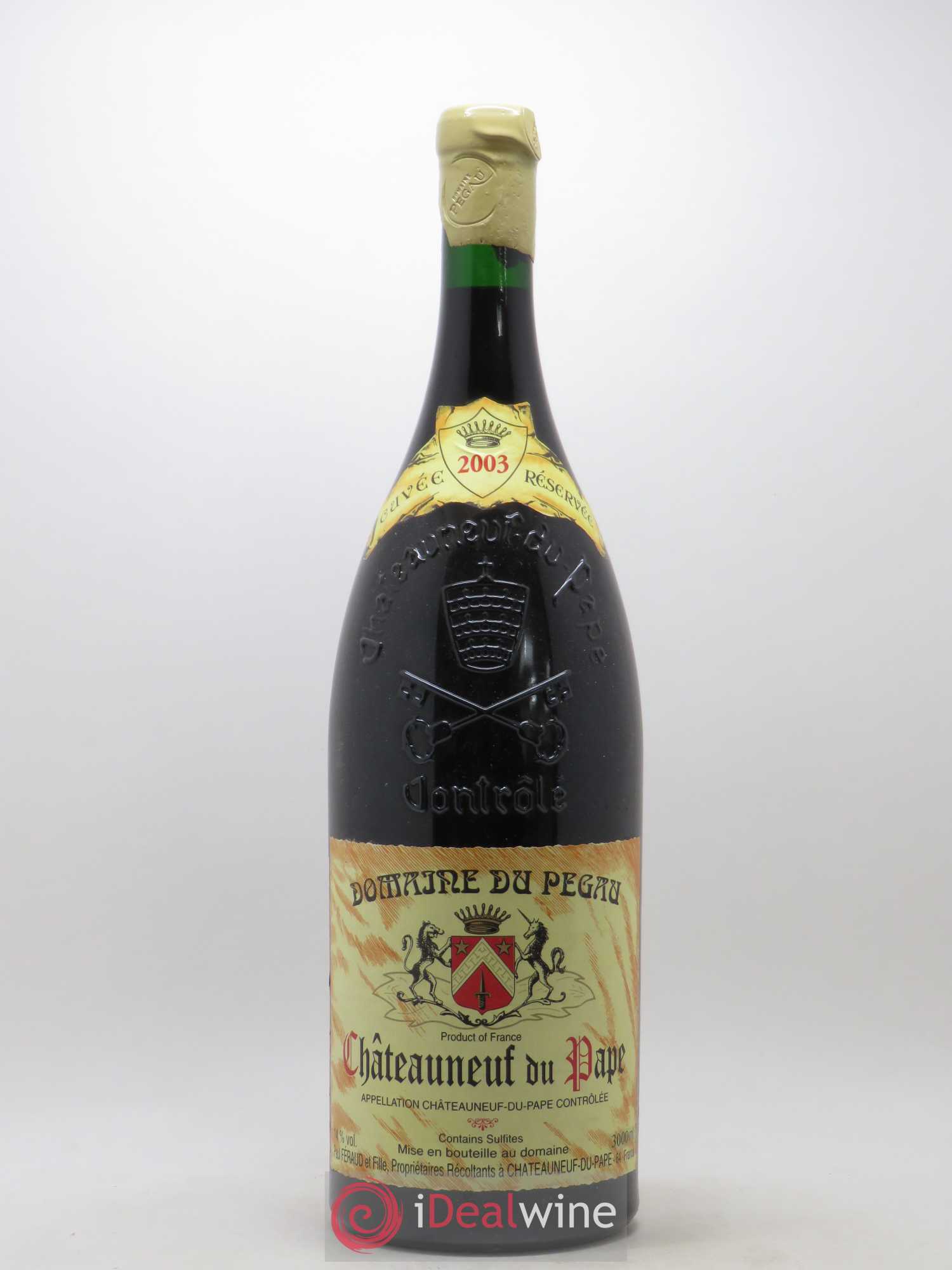 Châteauneuf-du-Pape Domaine du Pégau Cuvée Réservée Paul et Laurence Féraud 2003 - Lot de 1 double magnum - 0