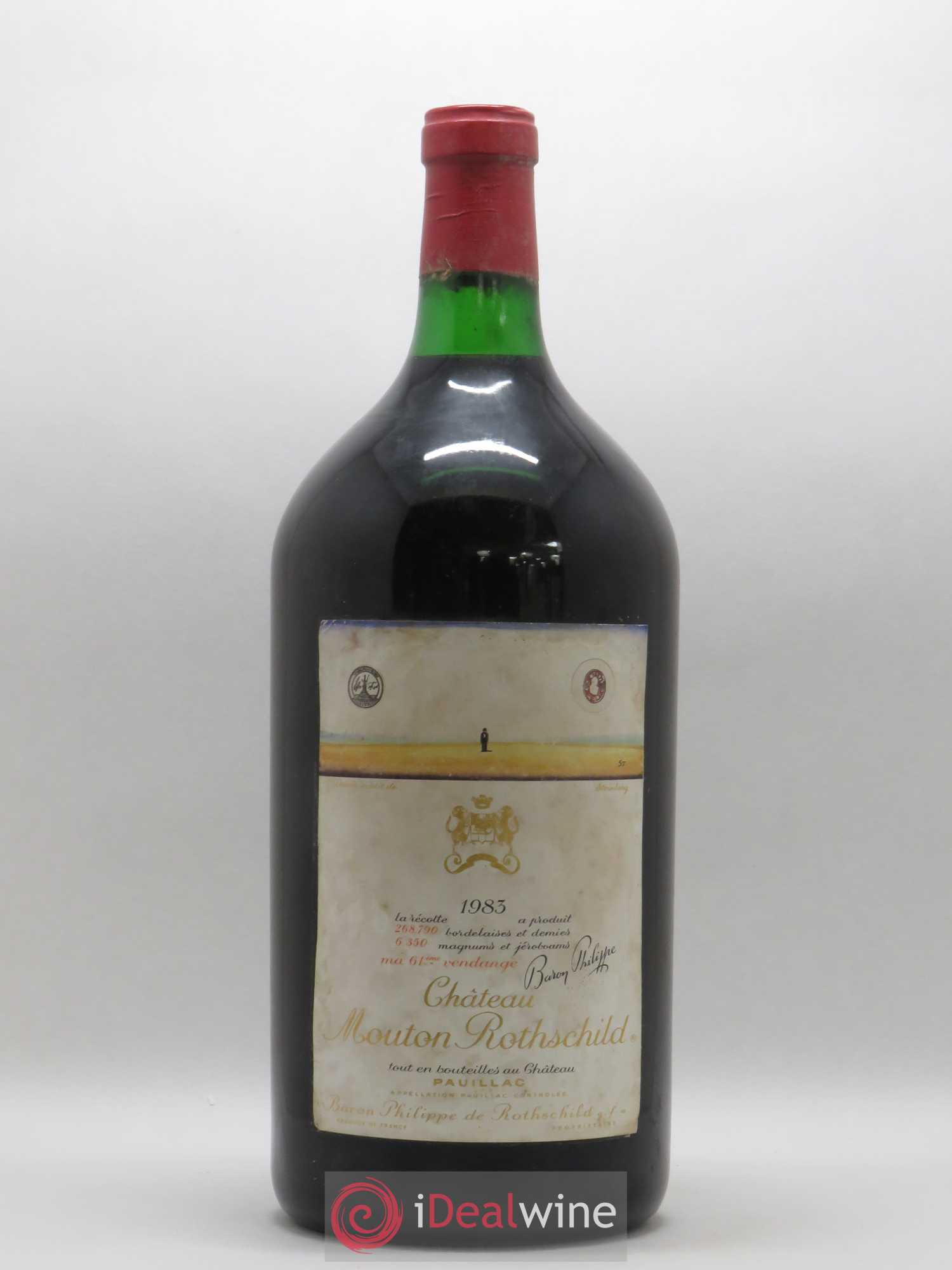 Château Mouton Rothschild 1er Grand Cru Classé 1983 - Lot de 1 double magnum - 0