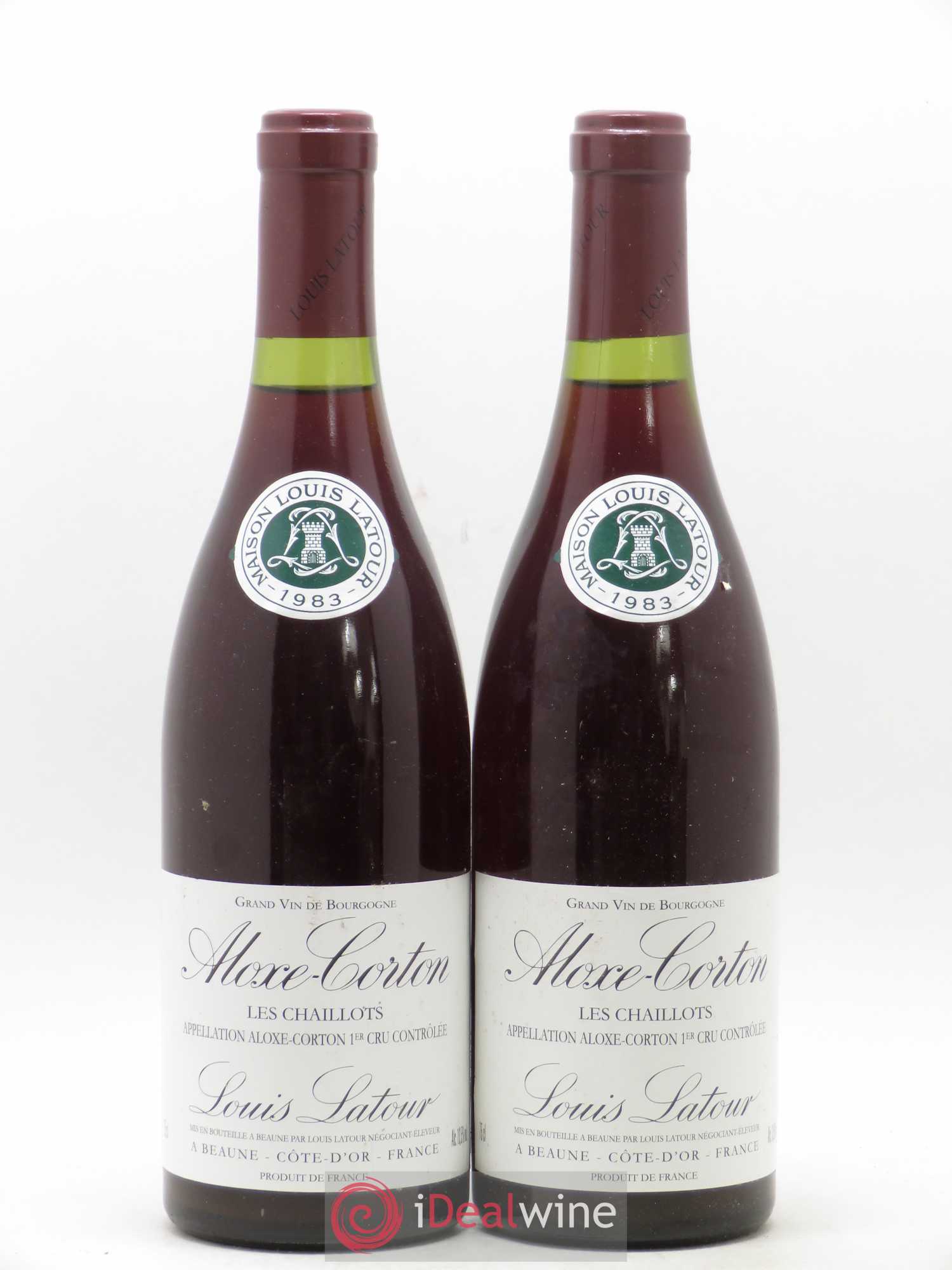 Aloxe-Corton 1er Cru Les Chaillots Louis Latour 1983 - Lot de 2 bouteilles - 0