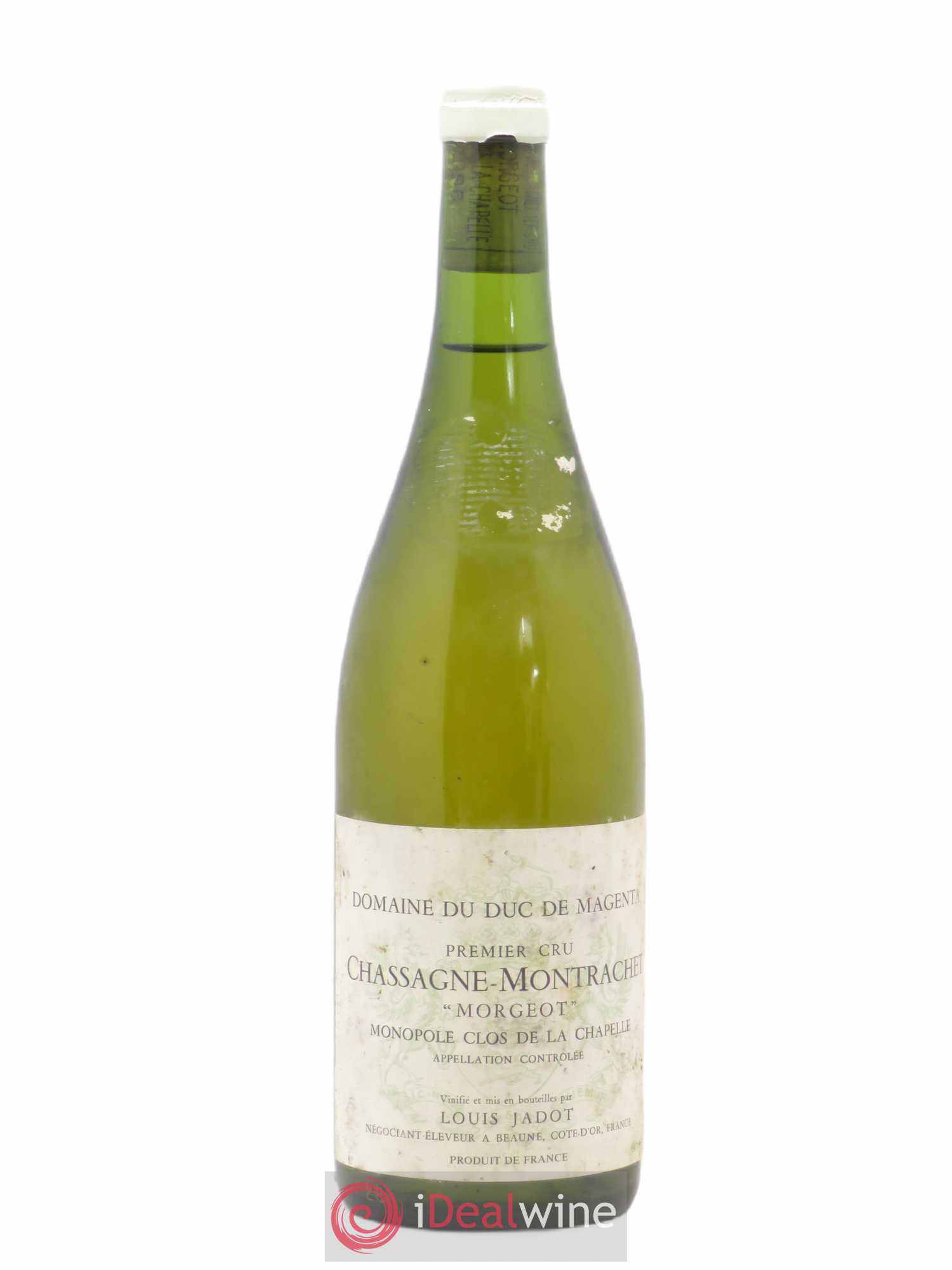 Chassagne-Montrachet 1er Cru Morgeot Clos de la Chapelle Domaine du Duc de Magenta - Louis Jadot (sans prix de réserve) 1996 - Lot de 1 bouteille - 0