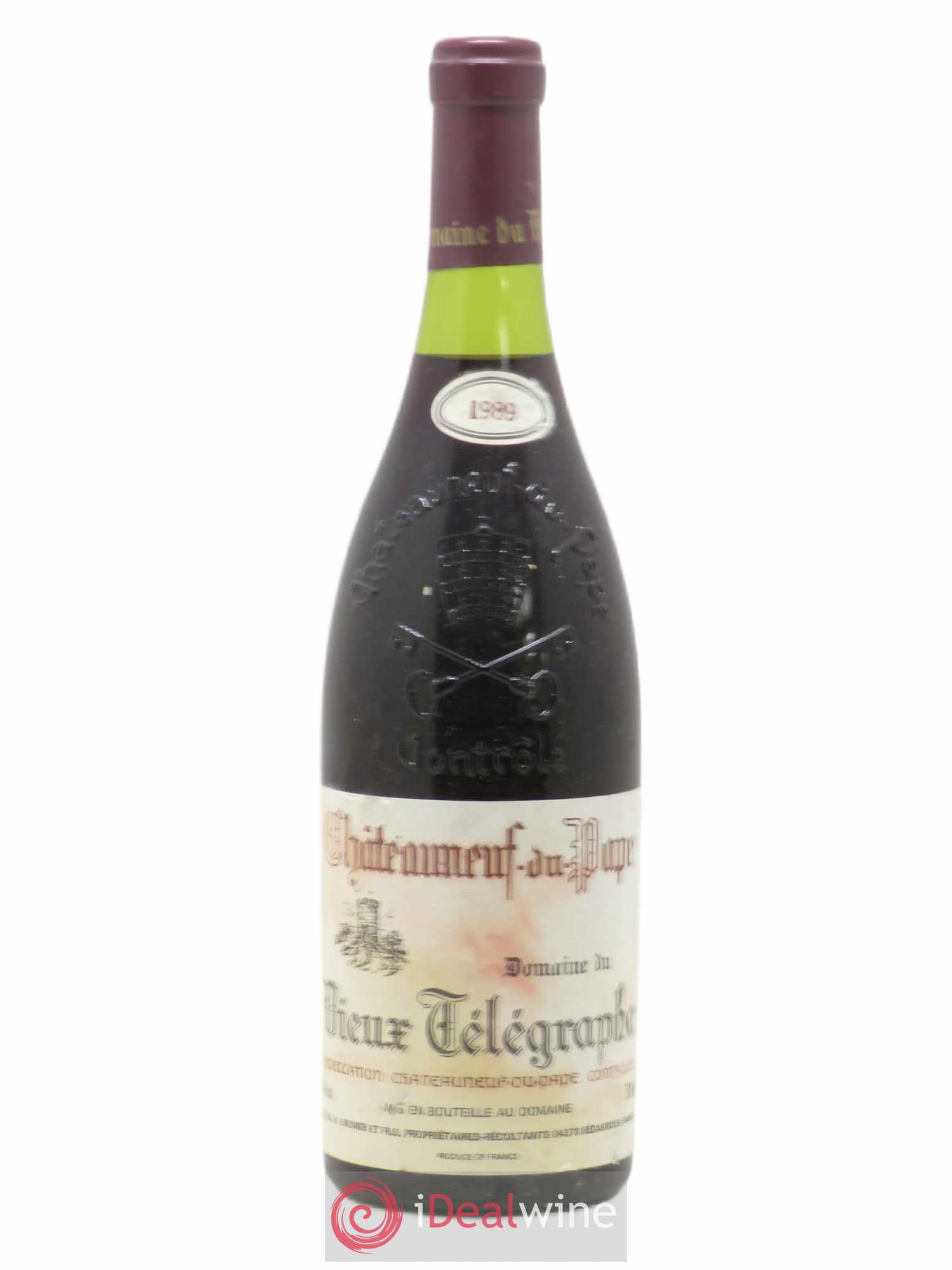 Châteauneuf-du-Pape Vieux Télégraphe (Domaine du) Vignobles Brunier (sans prix de réserve) 1989 - Lot de 1 bouteille - 0