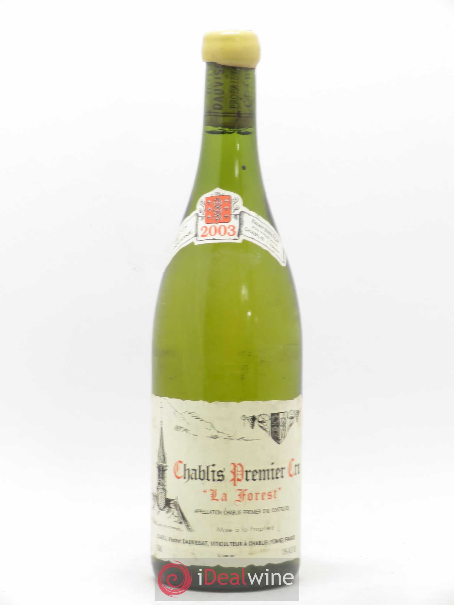 Chablis 1er Cru La Forest Vincent Dauvissat (Domaine) 2003 - Lot de 1 bouteille - 0