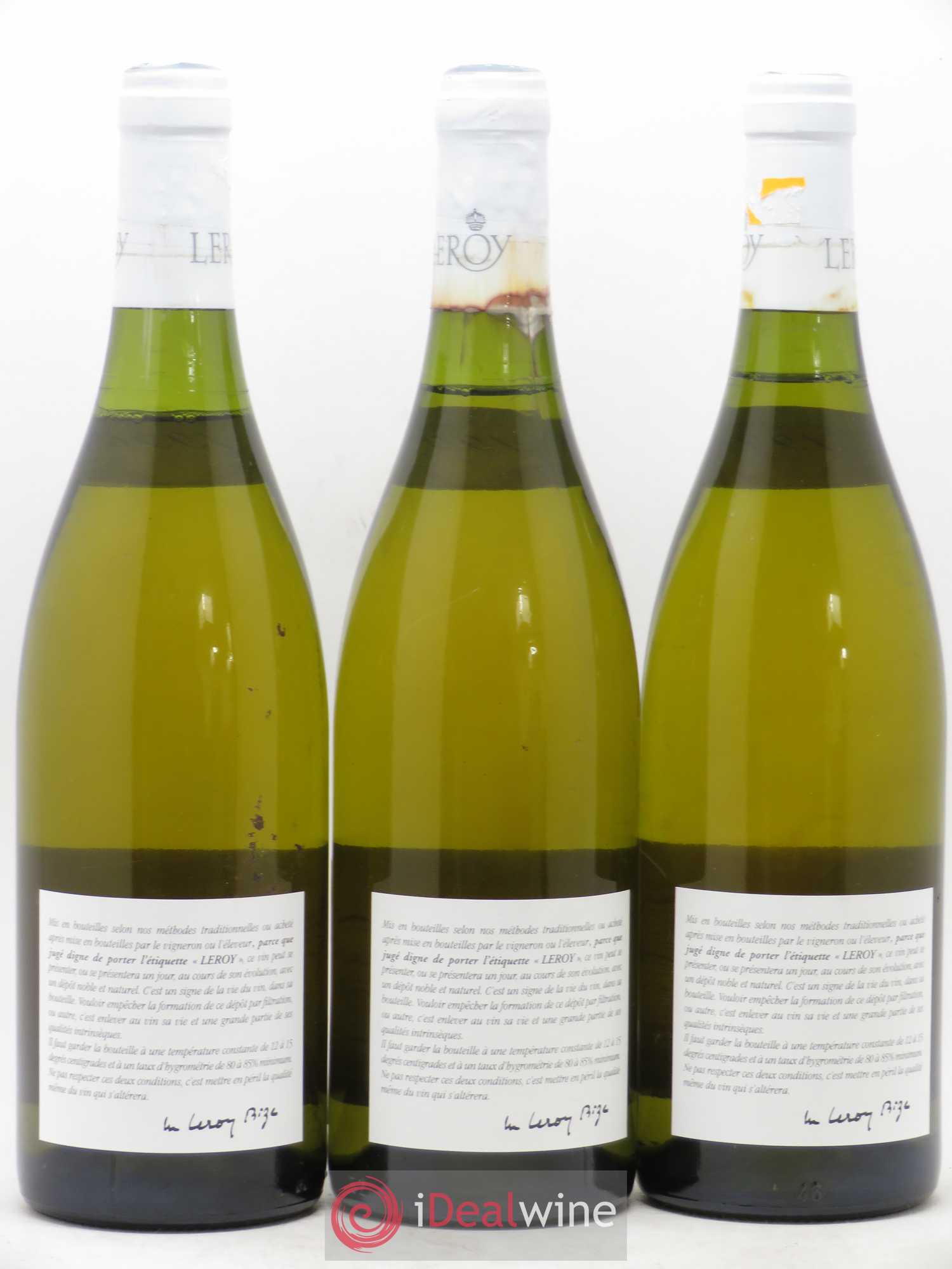 Meursault 1er Cru Perrières Leroy SA 1996 - Lot de 3 bouteilles - 1
