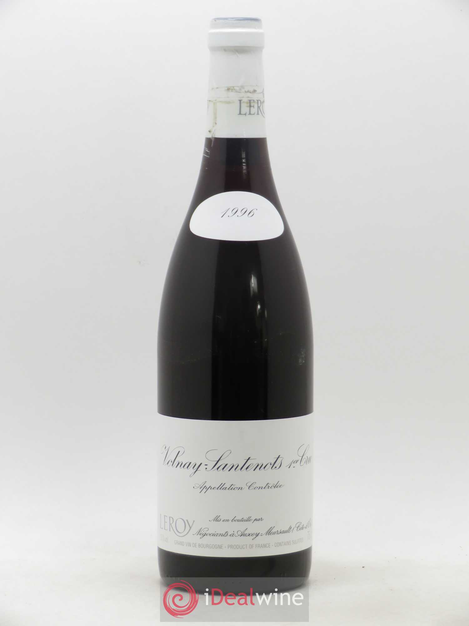 Volnay 1er Cru Santenots Leroy SA 1996 - Lot de 1 bouteille - 0
