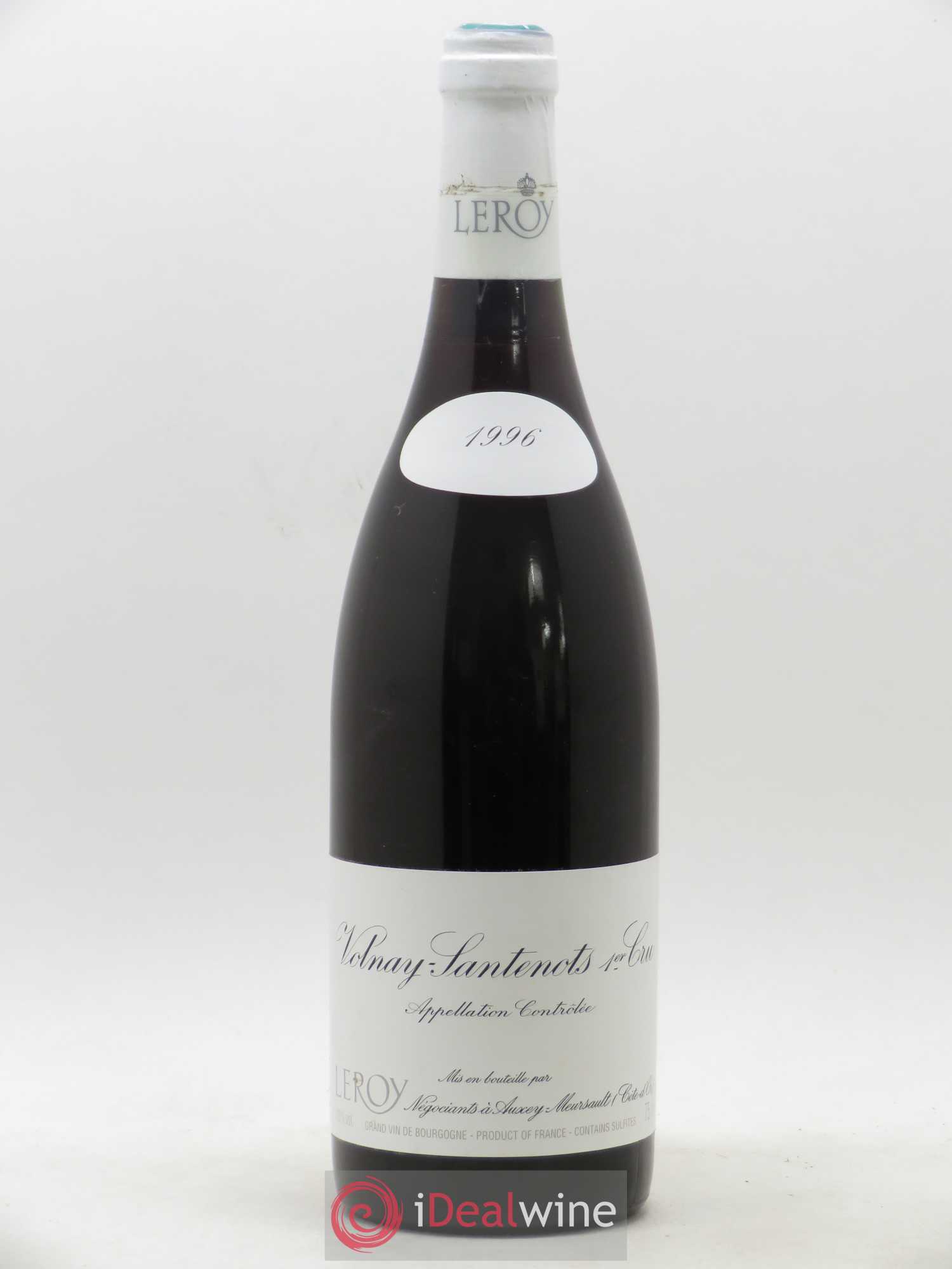 Volnay 1er Cru Santenots Leroy SA 1996 - Lot de 1 bouteille - 0