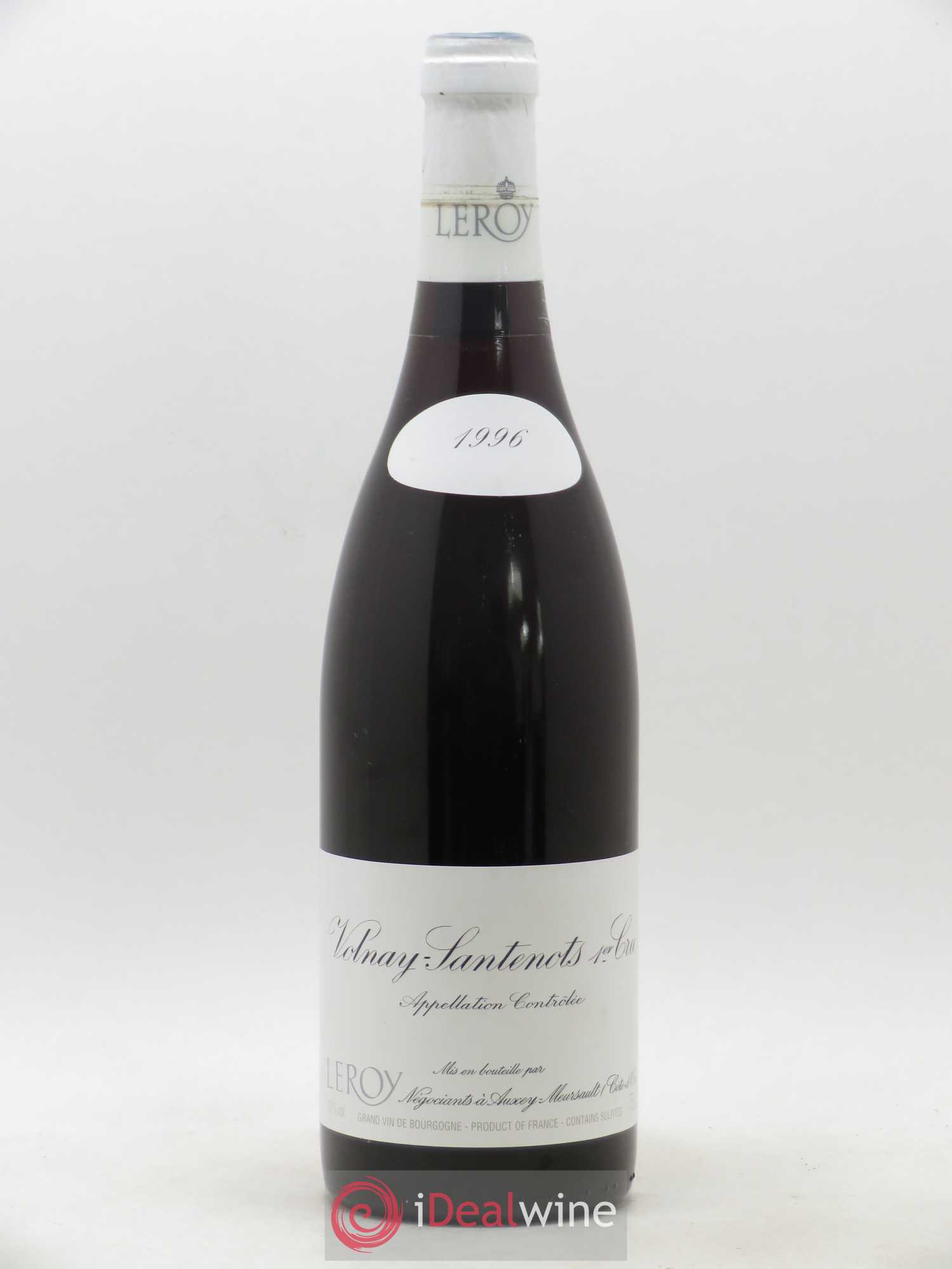 Volnay 1er Cru Santenots Leroy SA 1996 - Lot de 1 bouteille - 0