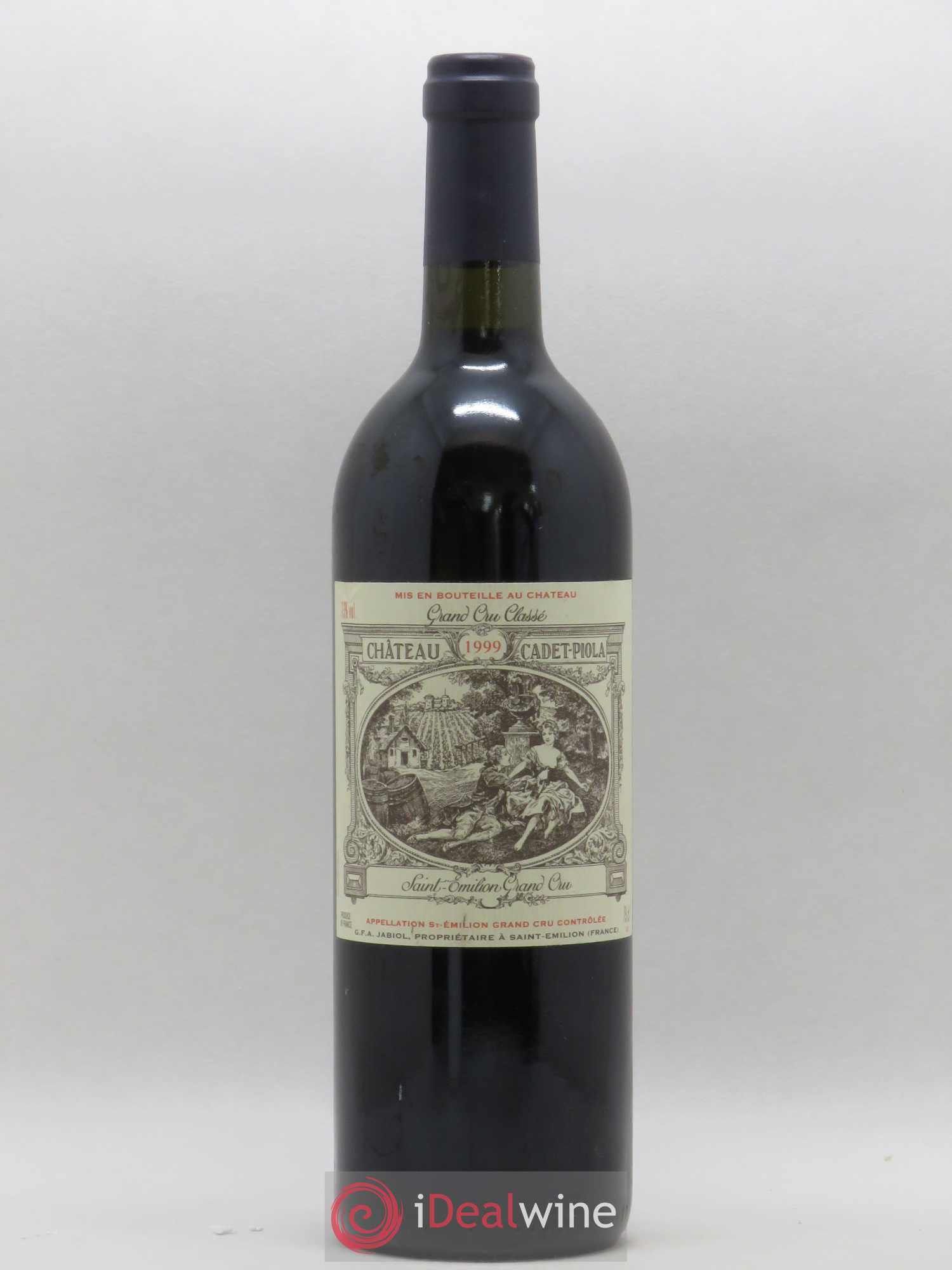 Château Cadet Piola Grand Cru Classé 1999 - Lot de 1 bouteille - 0
