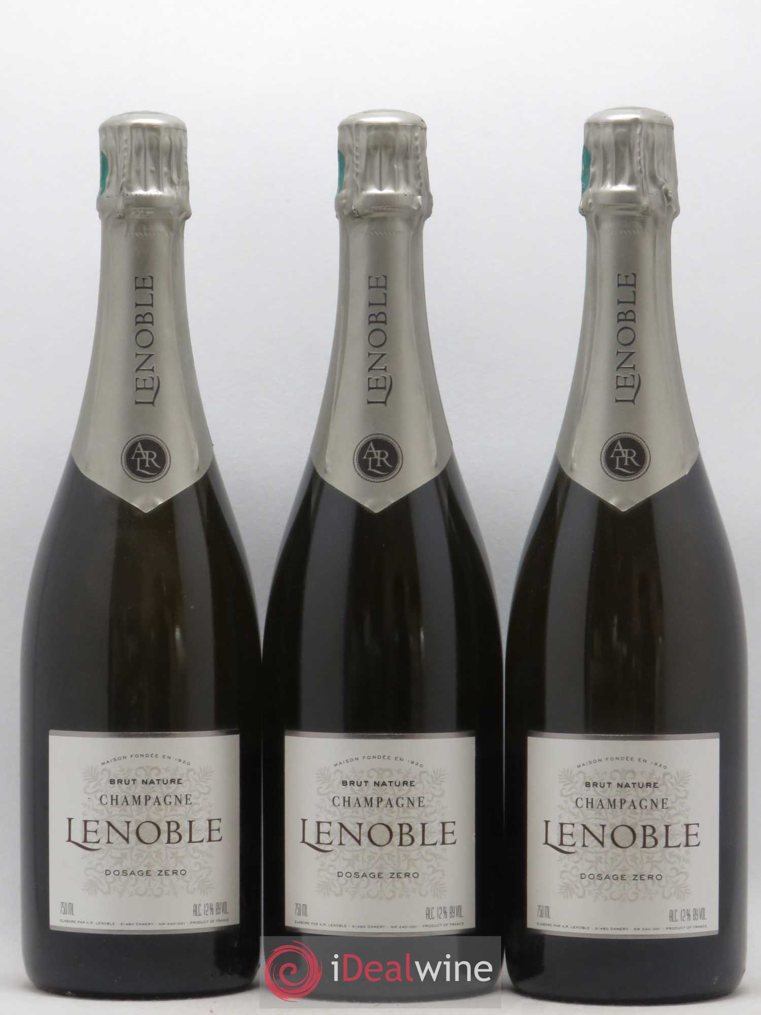Champagne Brut Nature Lenoble - Posten von 3 Flaschen - 0