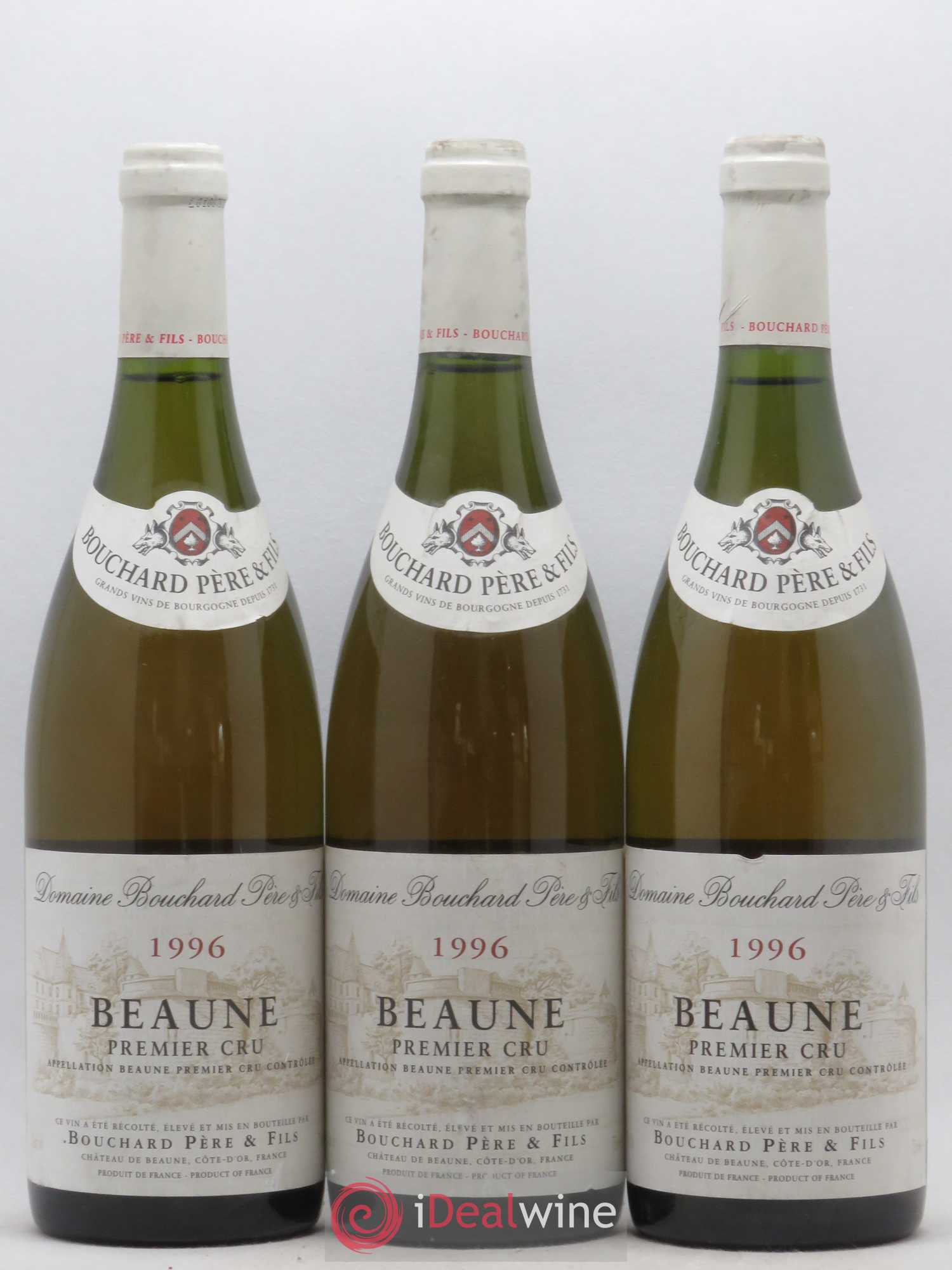 Beaune 1er Cru Bouchard Père et Fils 1996 - Lot de 3 bouteilles - 0