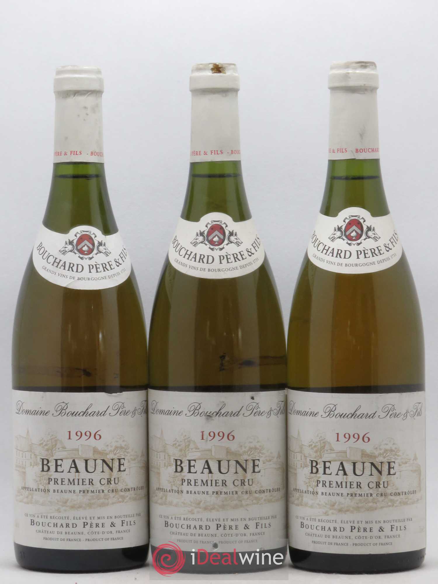 Beaune 1er Cru Bouchard Père et Fils 1996 - Lot de 3 bouteilles - 0