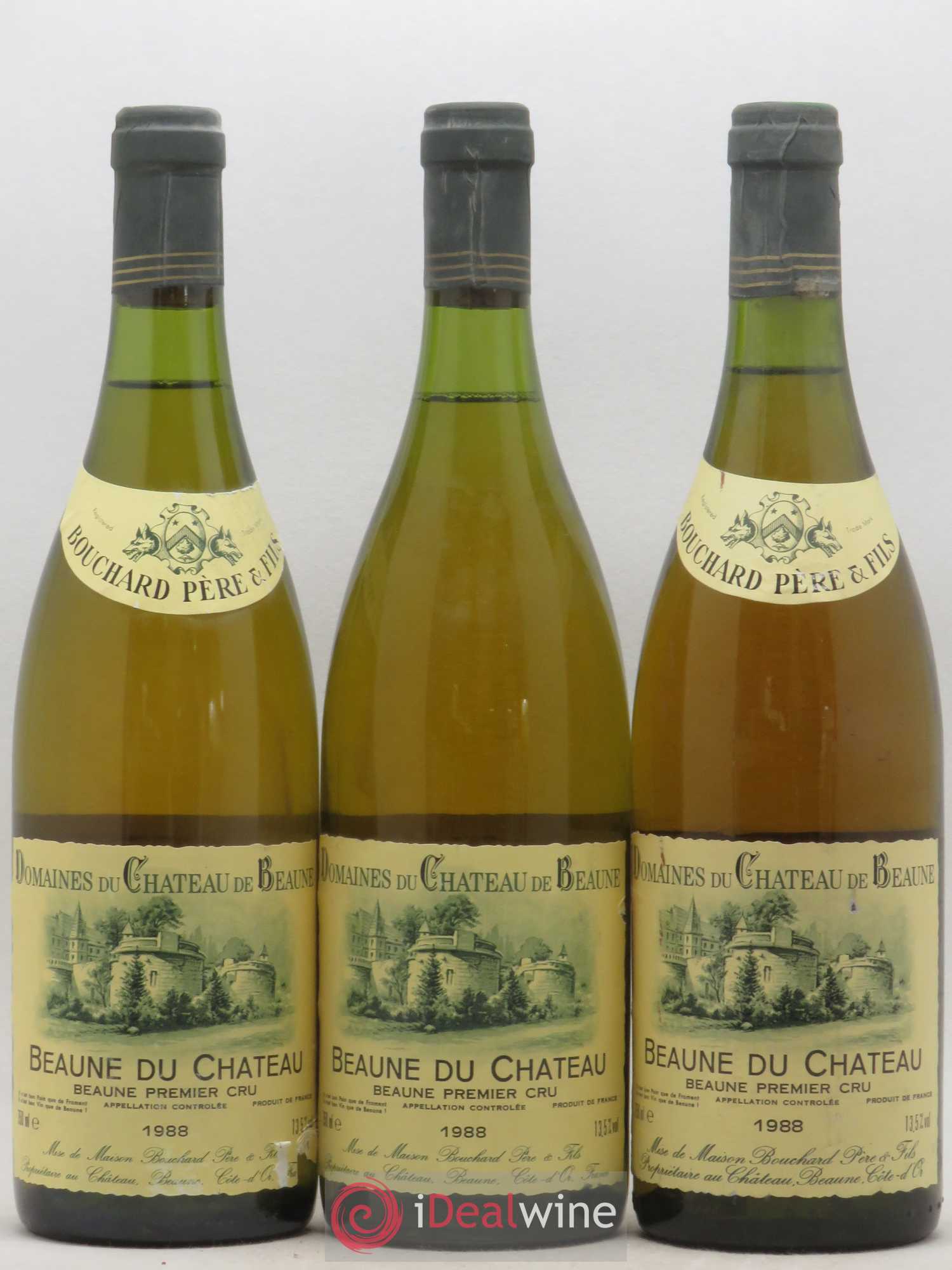 Beaune 1er Cru du Château Bouchard Père & Fils 1988 - Lot de 3 bouteilles - 0