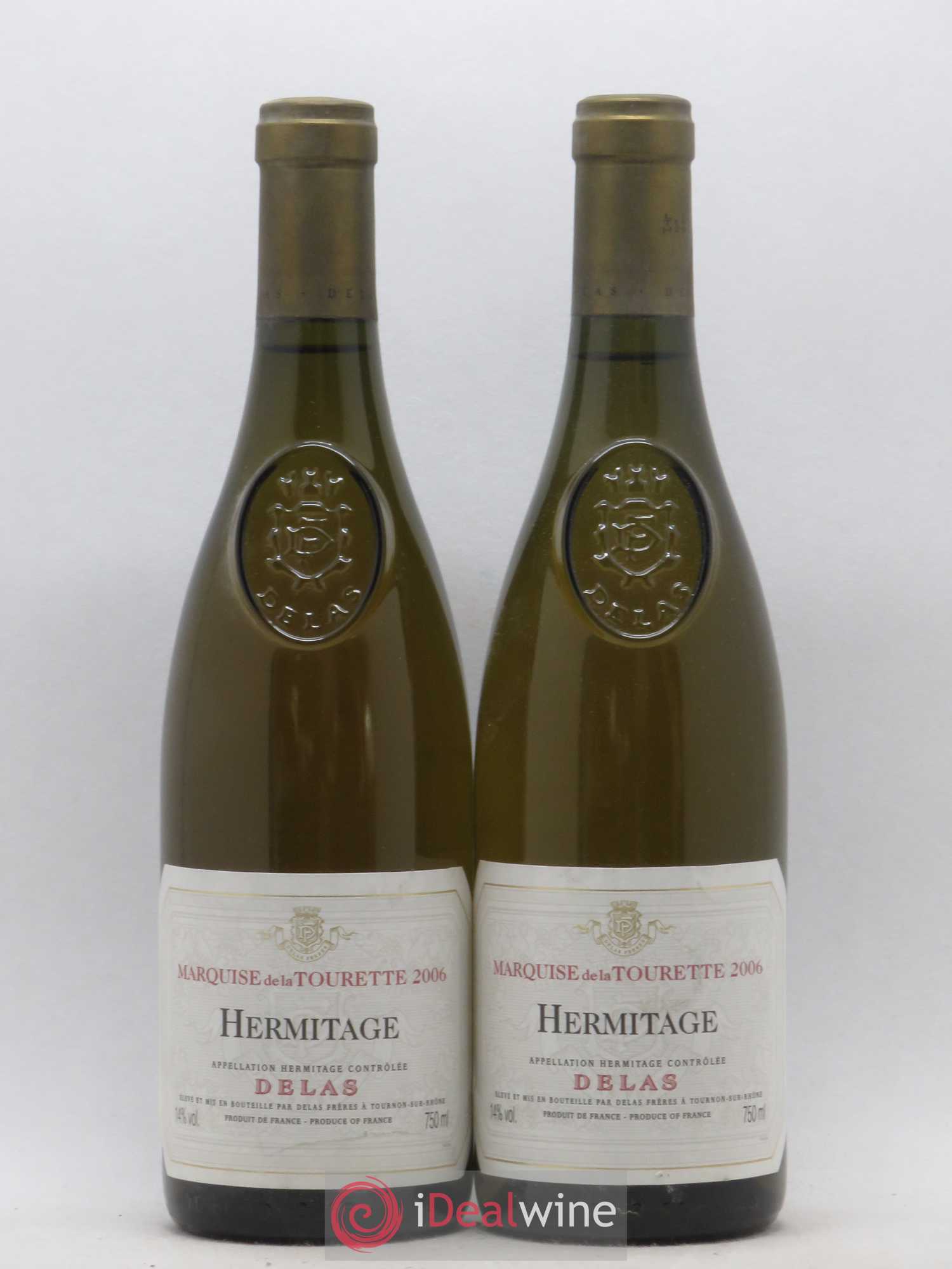 Hermitage Marquise de la Tourette Delas Frères 2006 - Lot de 2 bouteilles - 0