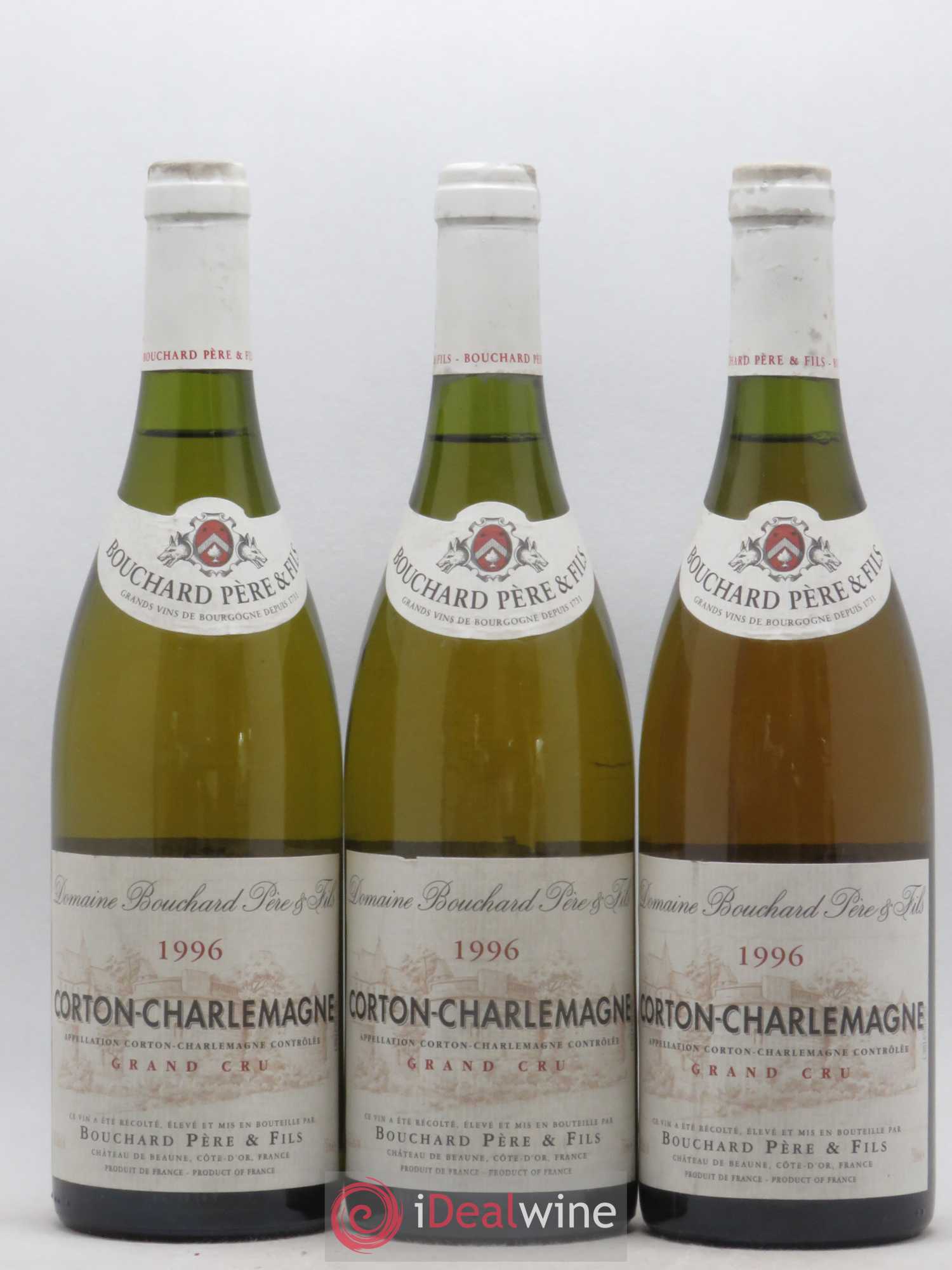 Corton-Charlemagne Grand Cru Bouchard Père & Fils 1996 - Lot de 3 bouteilles - 0