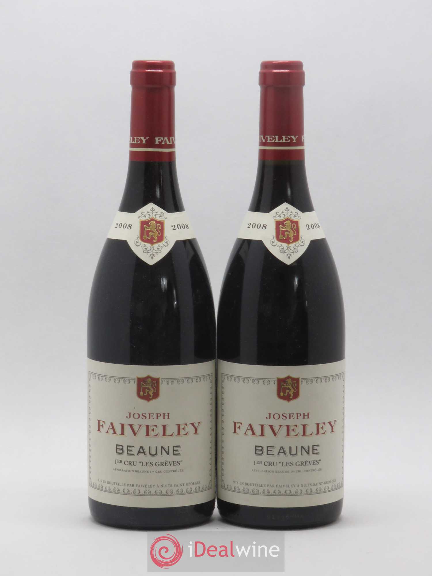 Beaune 1er Cru Les Grèves J. Faiveley 2008 - Posten von 2 Flaschen - 0