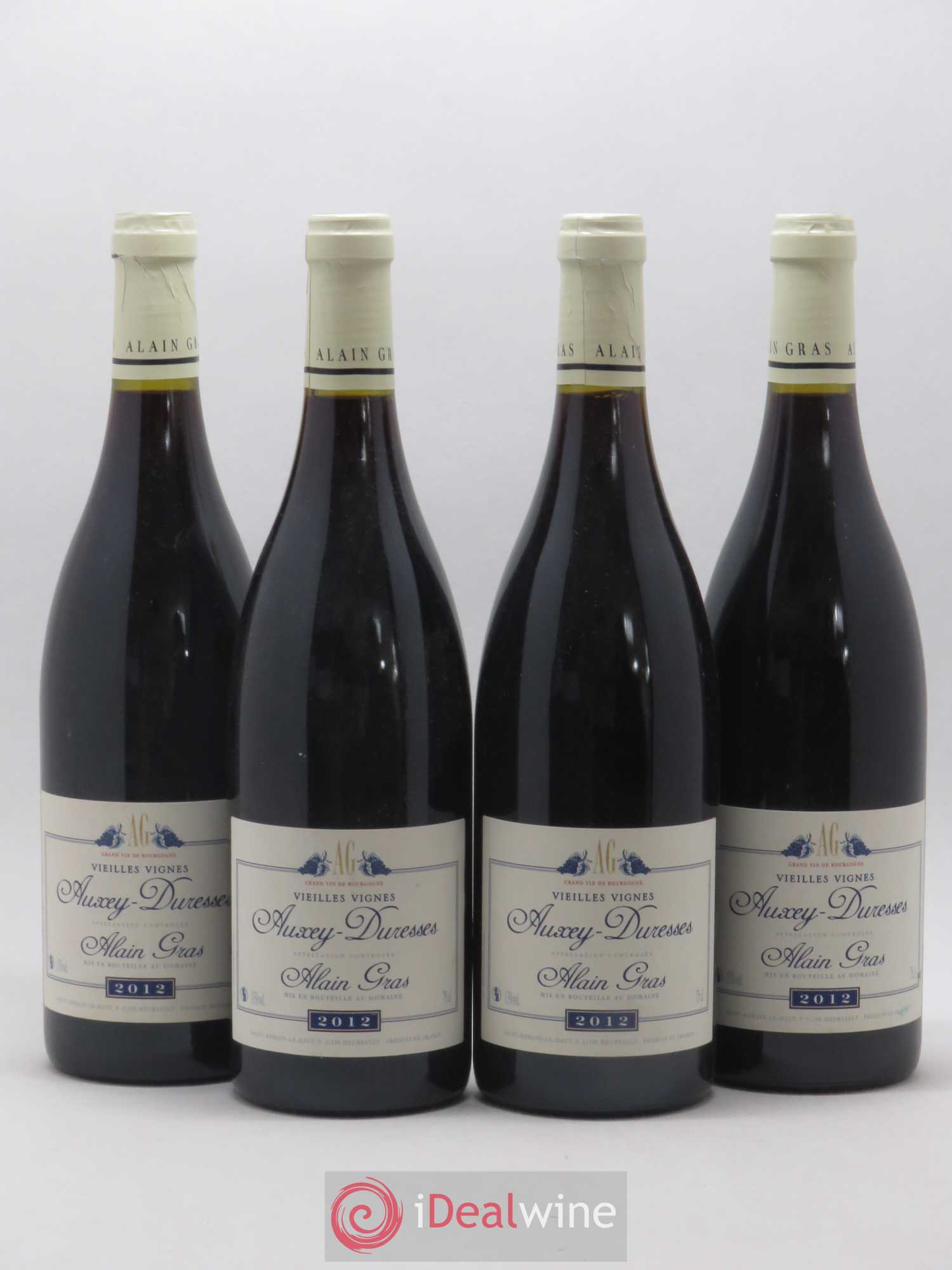 Auxey-Duresses Vieilles Vignes Alain Gras 2012 - Lot de 4 bouteilles - 0