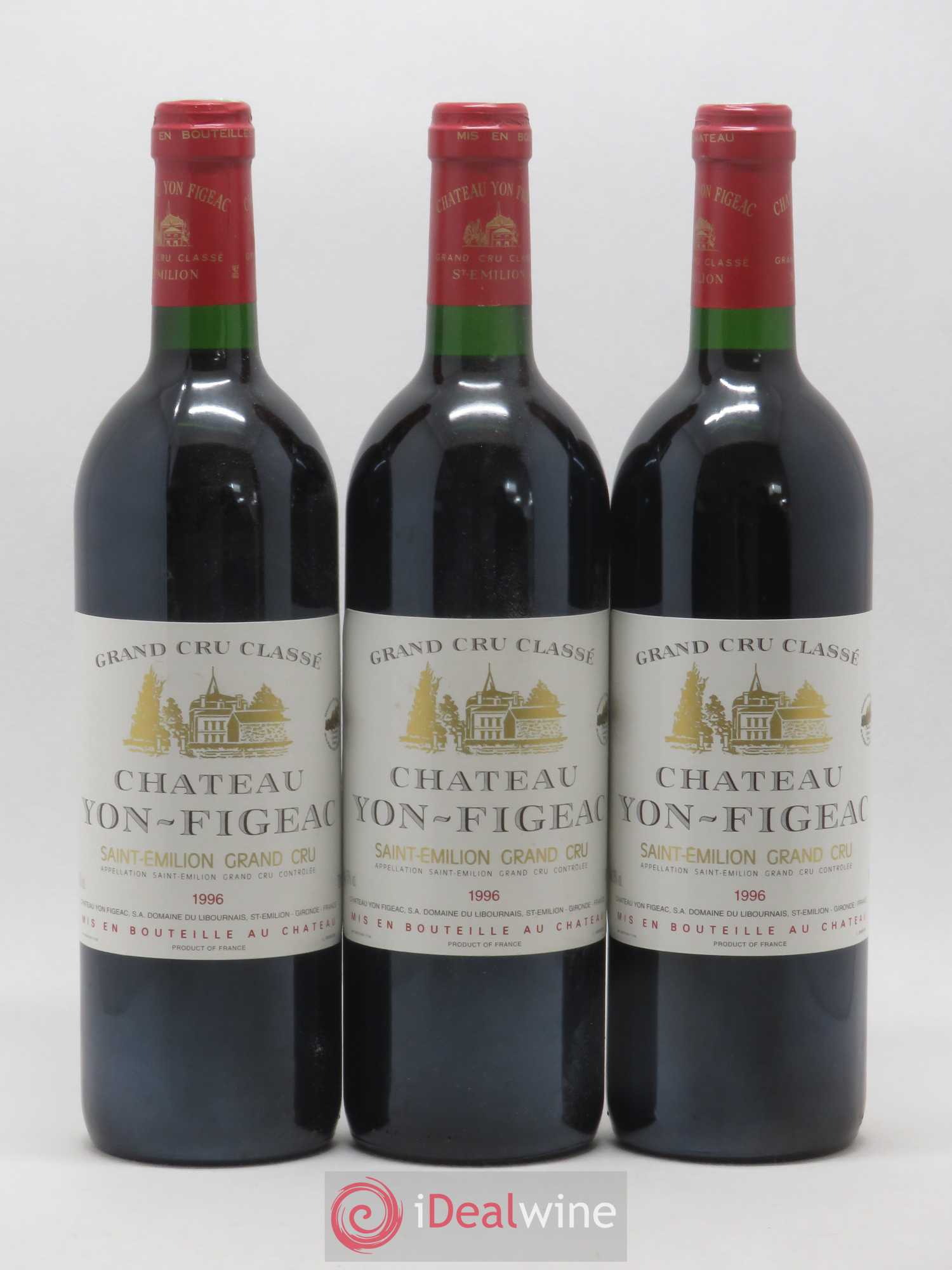 Château Yon Figeac Grand Cru Classé 1996 - Lot de 12 bouteilles - 3